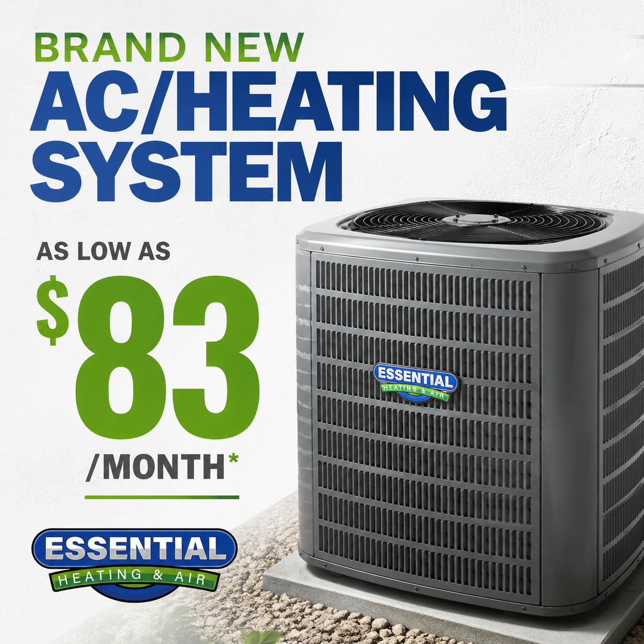 Essential Heating & Air Facebook ad
