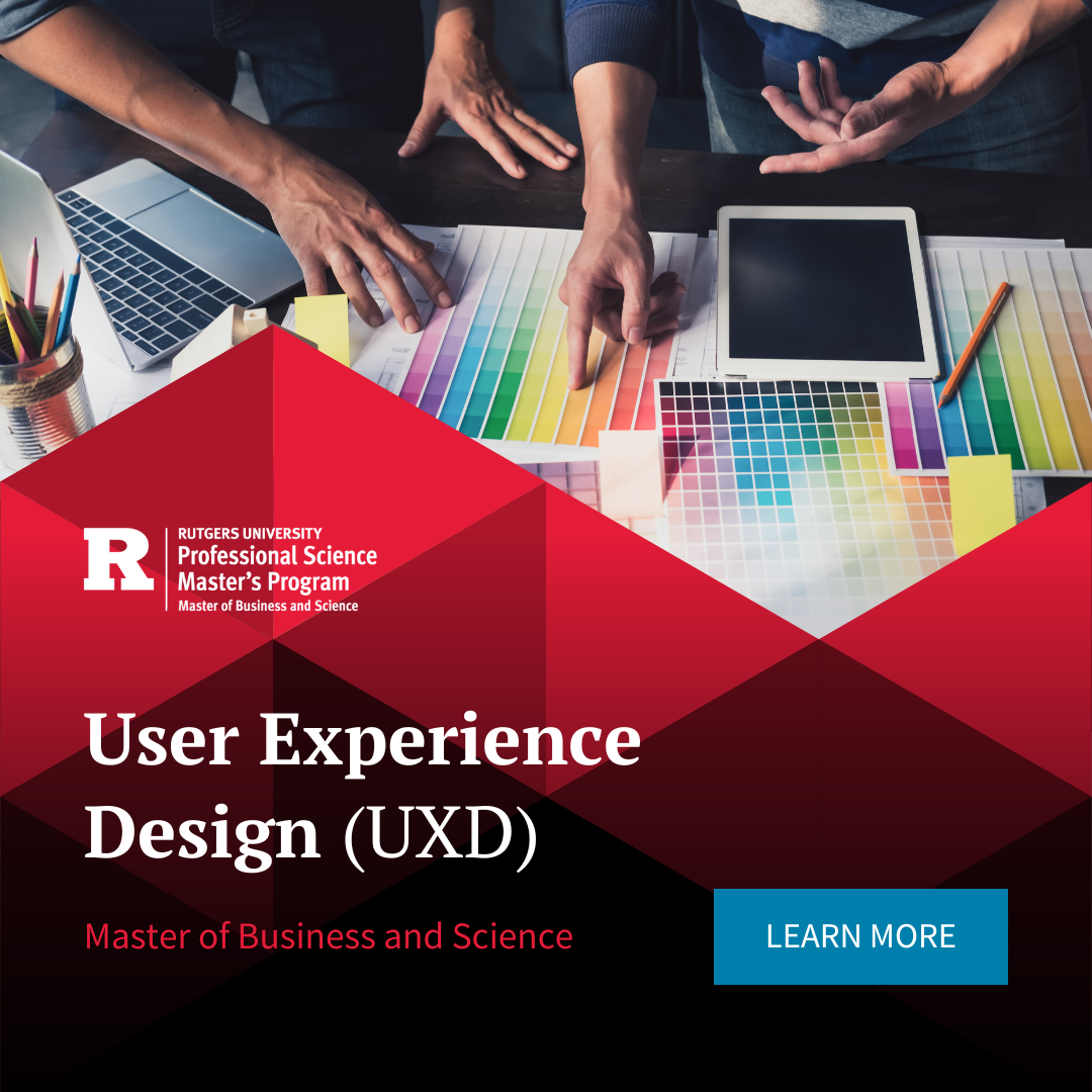 Rutgers Master of Business and Science Facebook ad