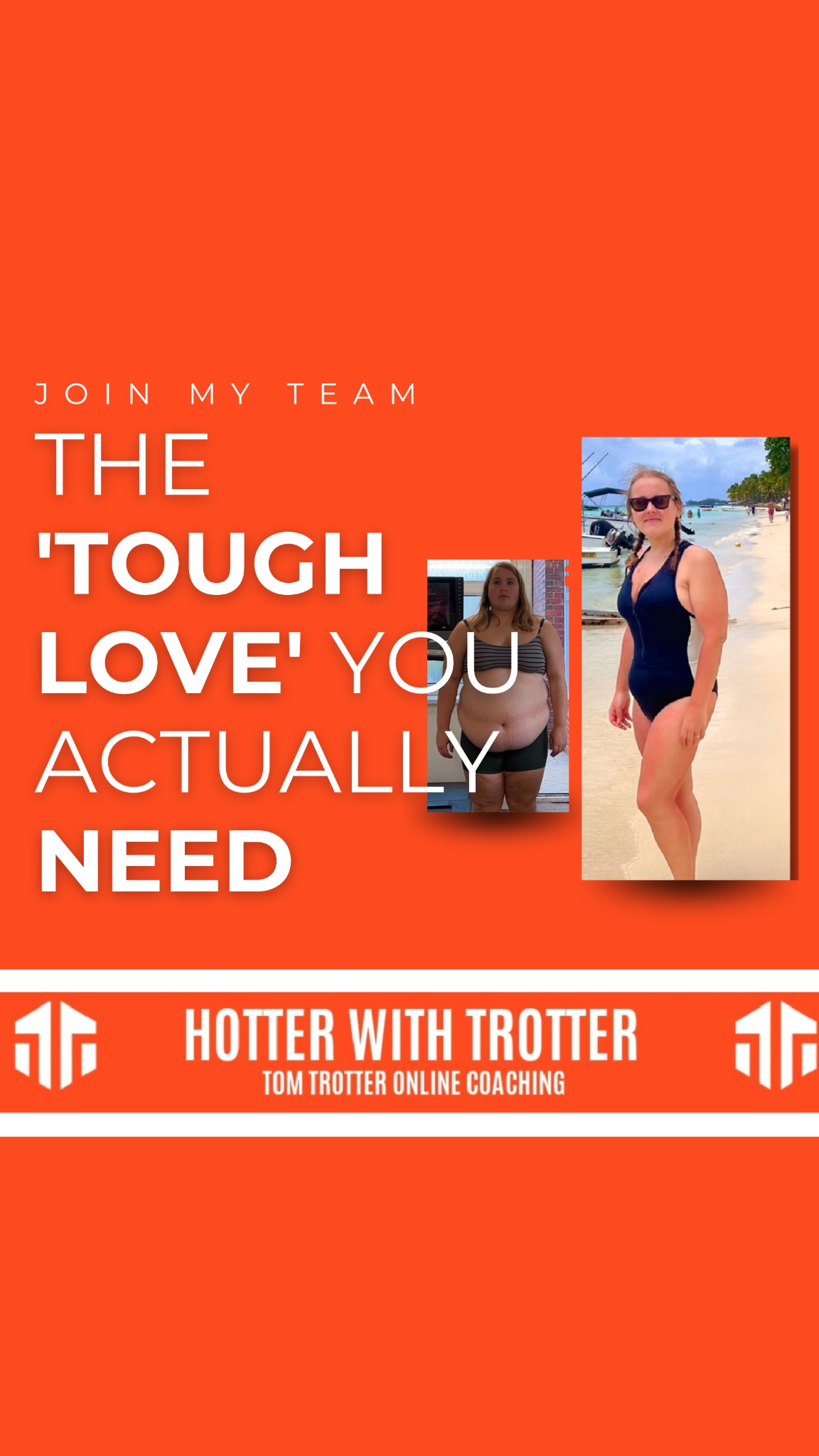 TOM Trotter Facebook ad: Get Lean, Strong & Confident
