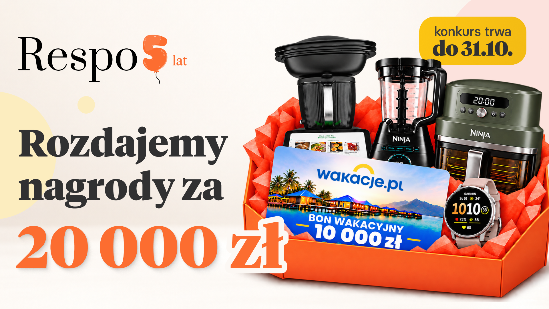 Centrum Respo Facebook ad: Konkurs na 5 urodziny Centrum Respo, świętuj z nami!