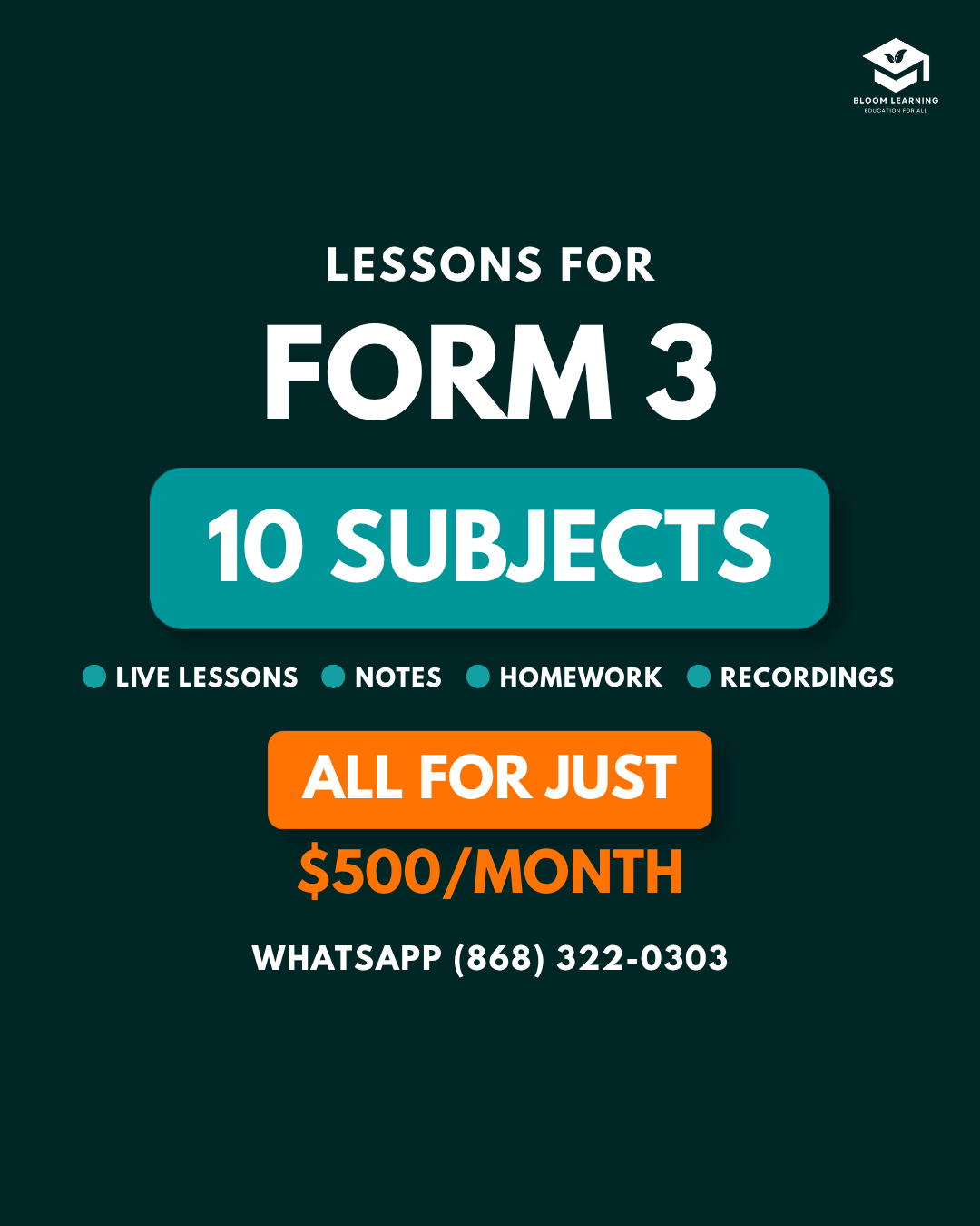 Bloom Learning TT Facebook ad