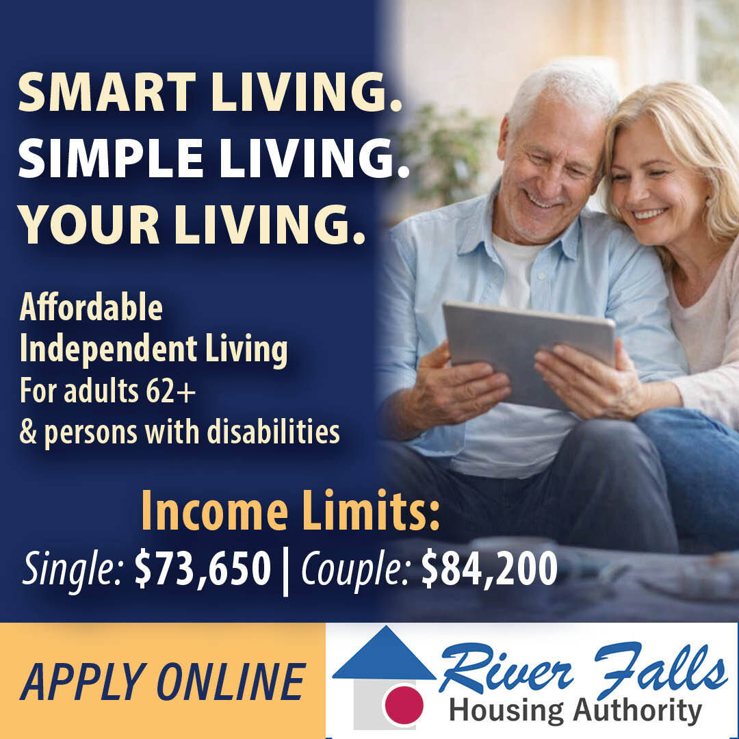 River Falls Housing Authority Facebook ad: Looking for affordable housing?