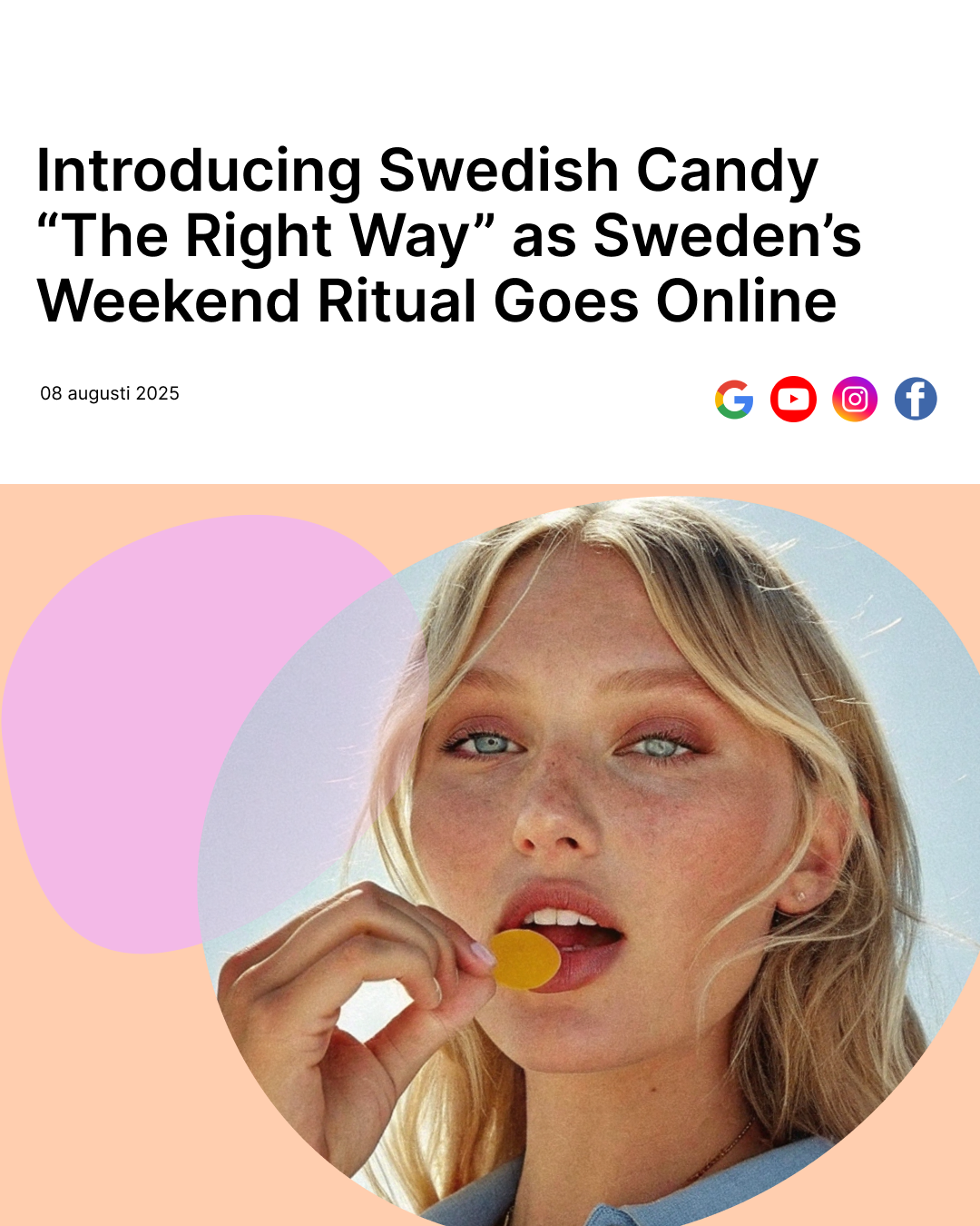 Swedish Candy Facebook ad