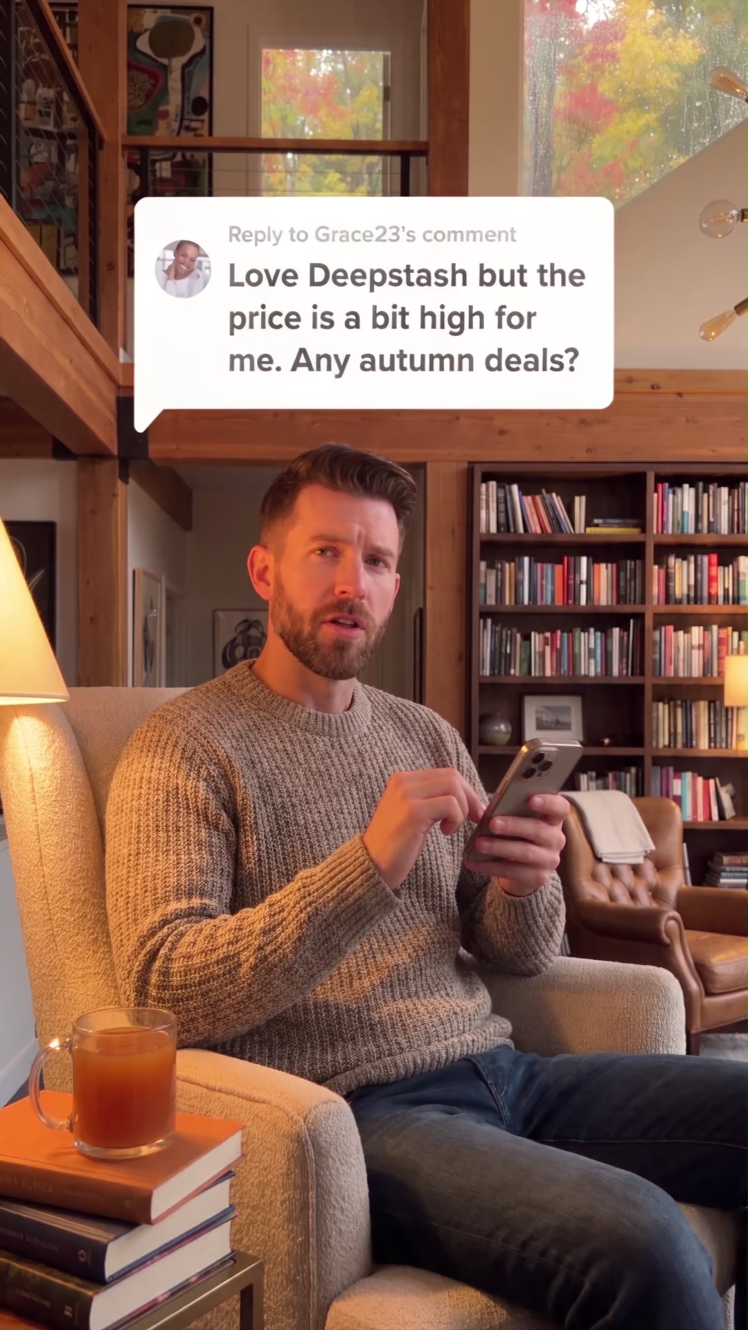 Deepstash Facebook ad: Be the Smartest in the Room