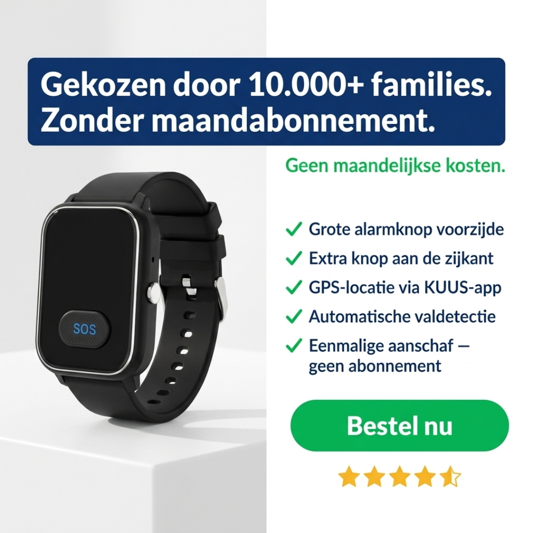 KUUS. Facebook ad: KUUS Alarmhorloges voor ouderen