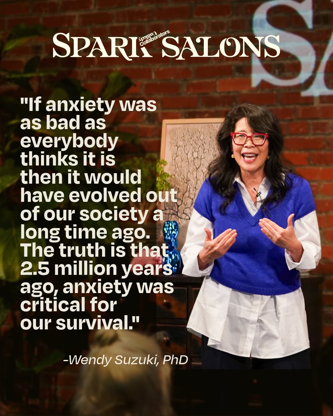 Perception Box Facebook ad: We recently hosted the brilliant Wendy Suzuki, PhD…