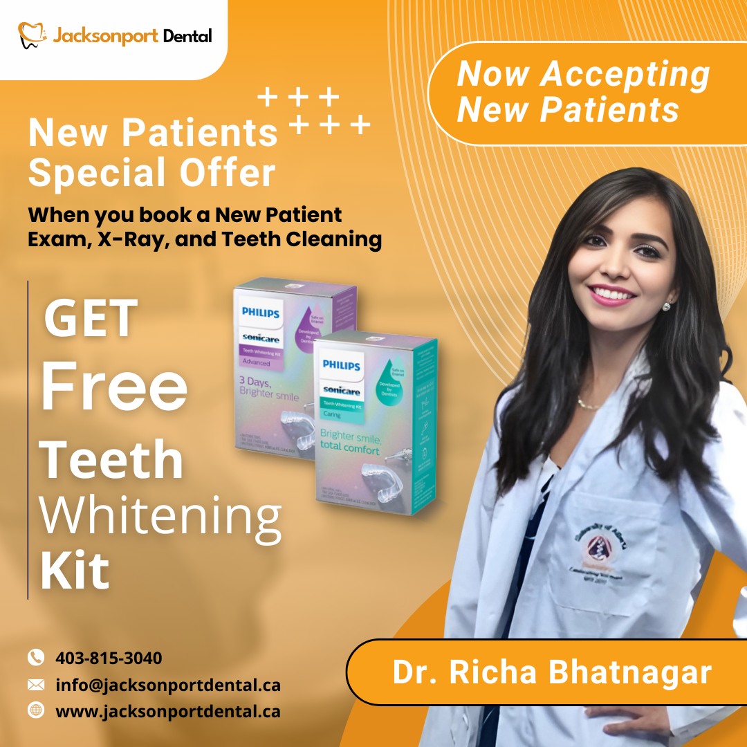 Jacksonport Dental Facebook ad: New Patients Special: Free Teeth Whitening Kit