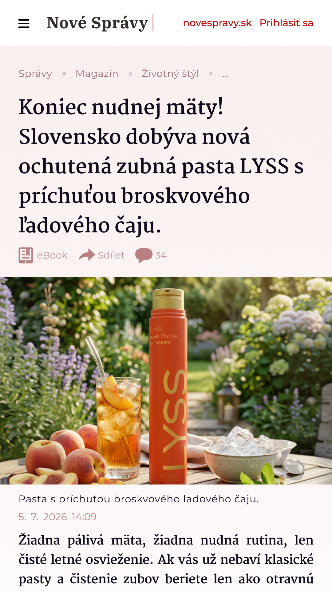 LYSS SK Facebook ad
