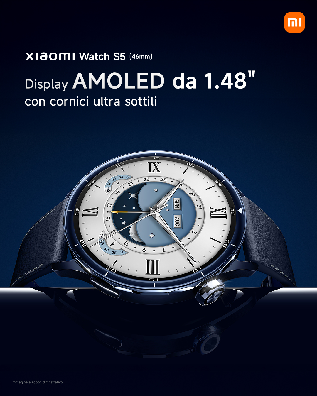 Xiaomi Italia Facebook ad: Your style, on time: Xiaomi Watch S5 46mm.