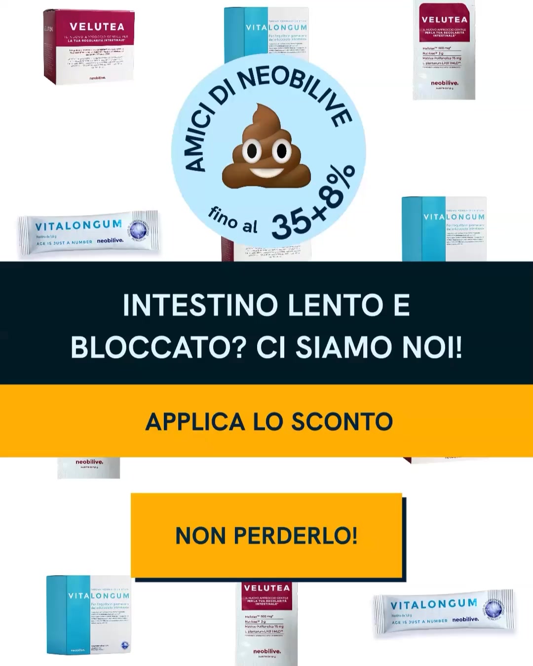 Neobilive Facebook ad: Manca poco: applica ora lo sconto