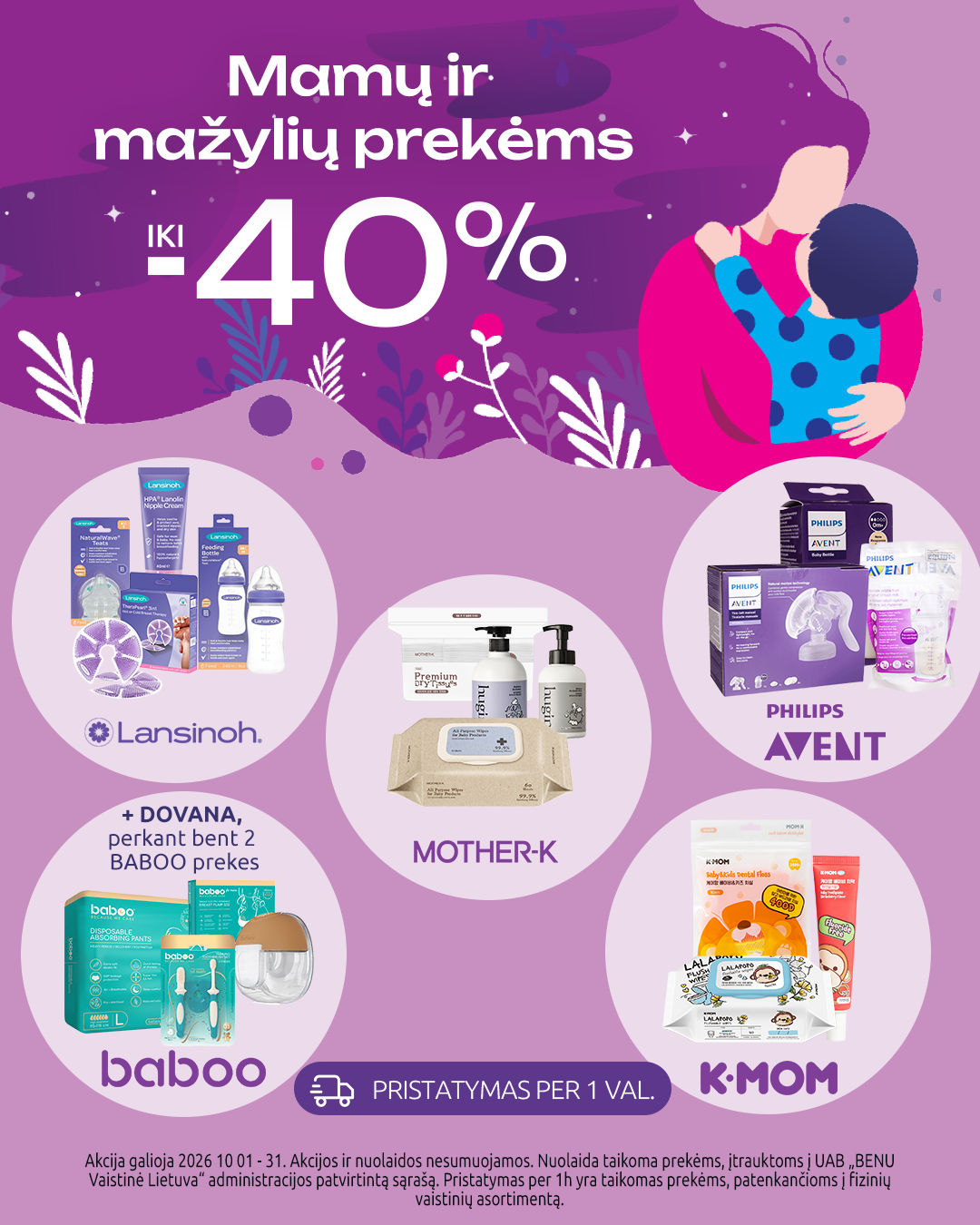 BENU Vaistinė Facebook ad: Apsipirk benu.lt