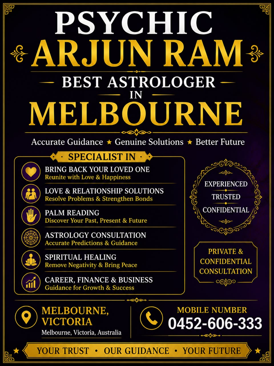 Astrologer psychic in Australia  Facebook ad