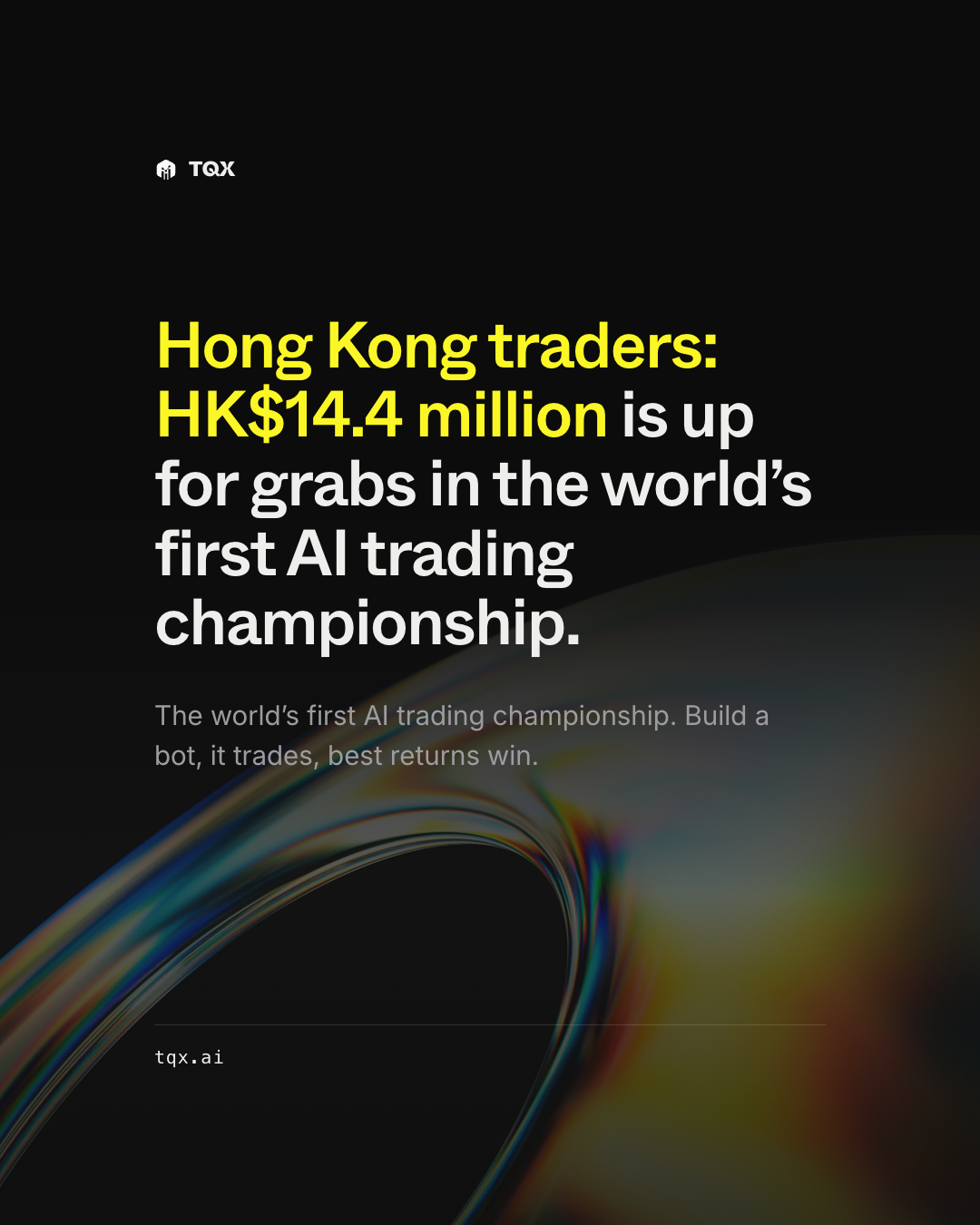 Tqx.ai Facebook ad: HK$14.4M in prizes