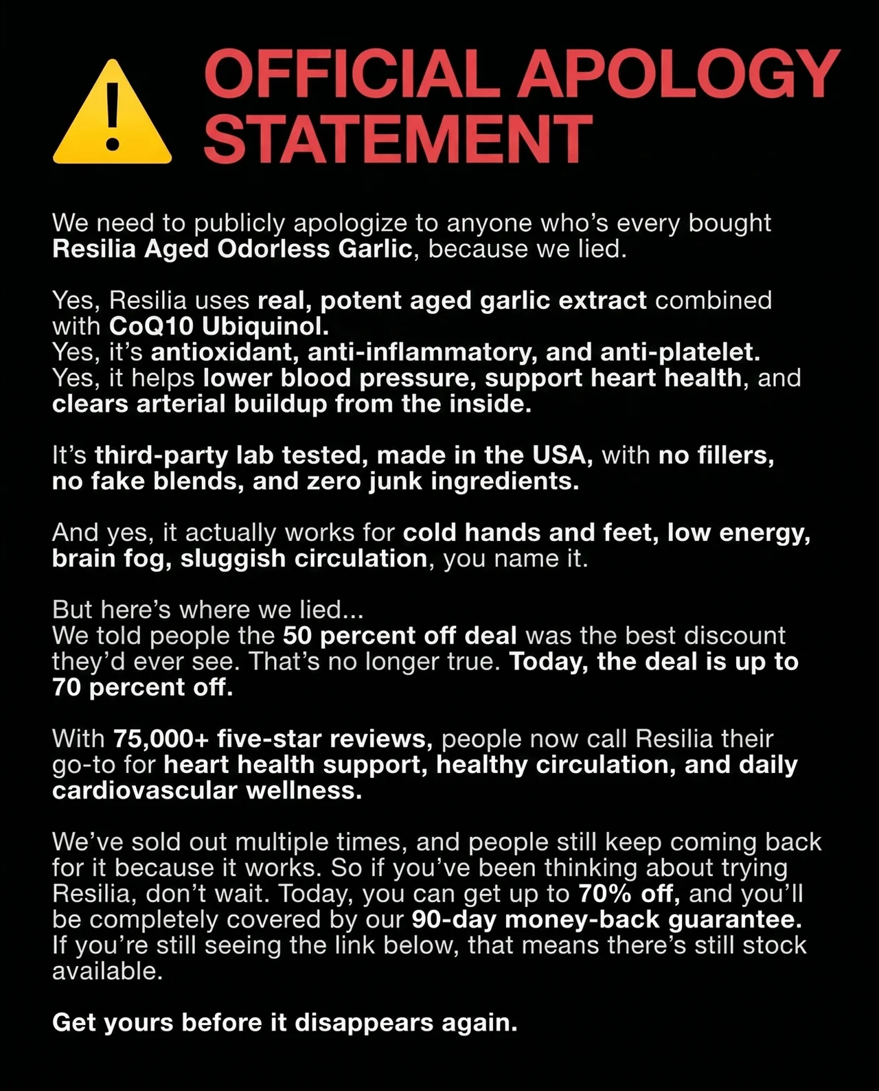 Nutritionist - Margaret Holloway Facebook ad: Explore the Power of Aged Garlic Today!