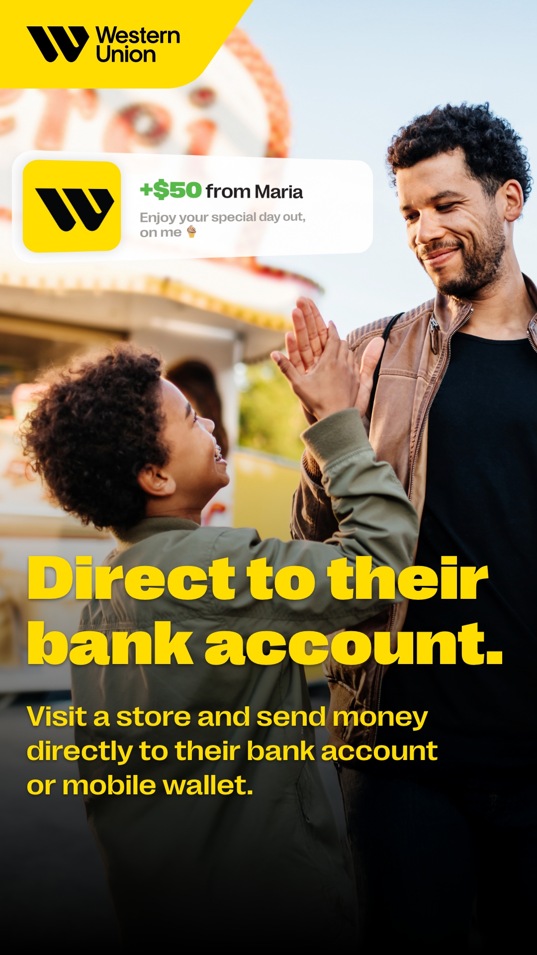 Western Union Facebook ad