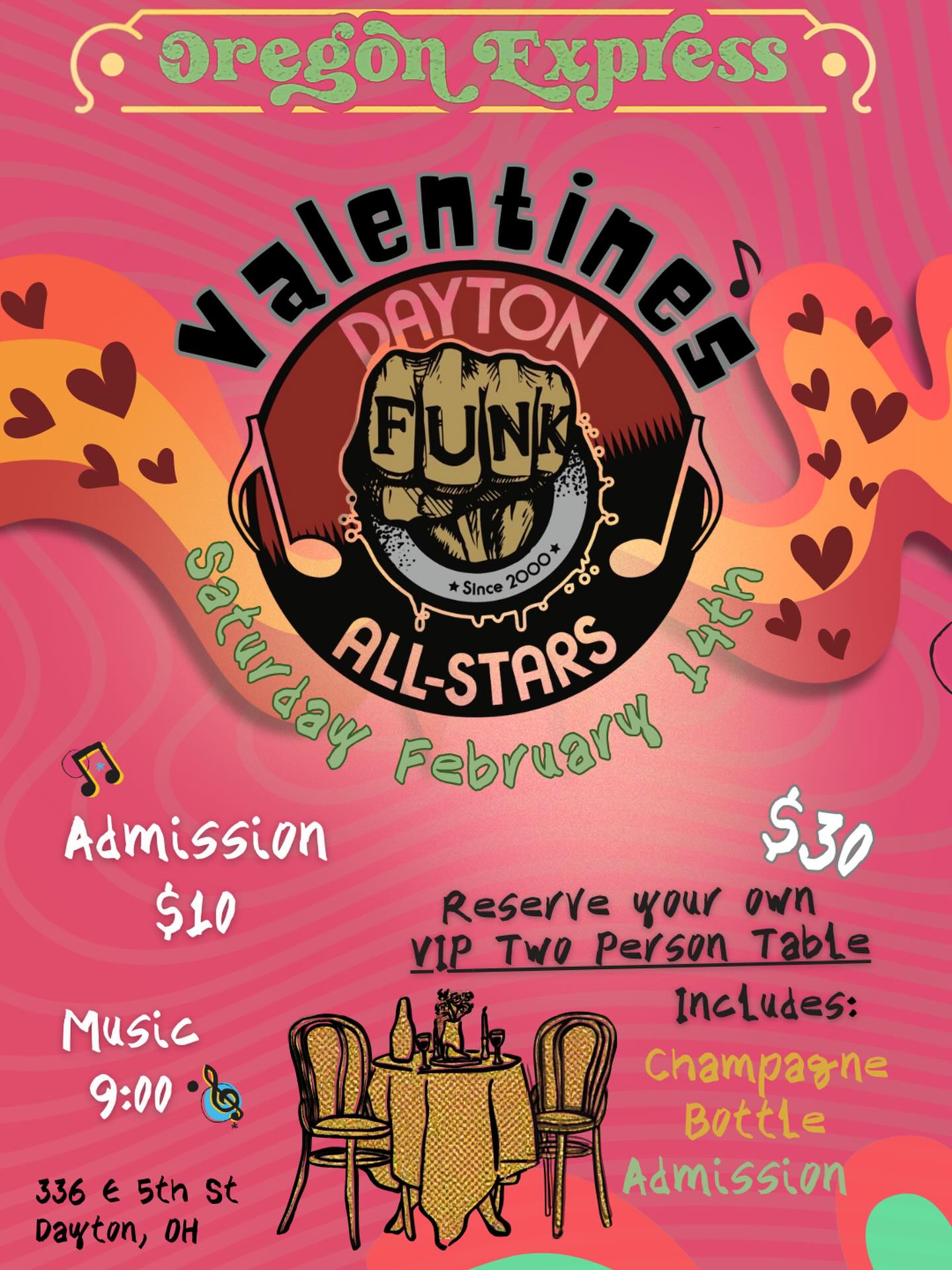Oregon Express Facebook ad: VALENTINE’S NIGHT = DFUNK NIGHT