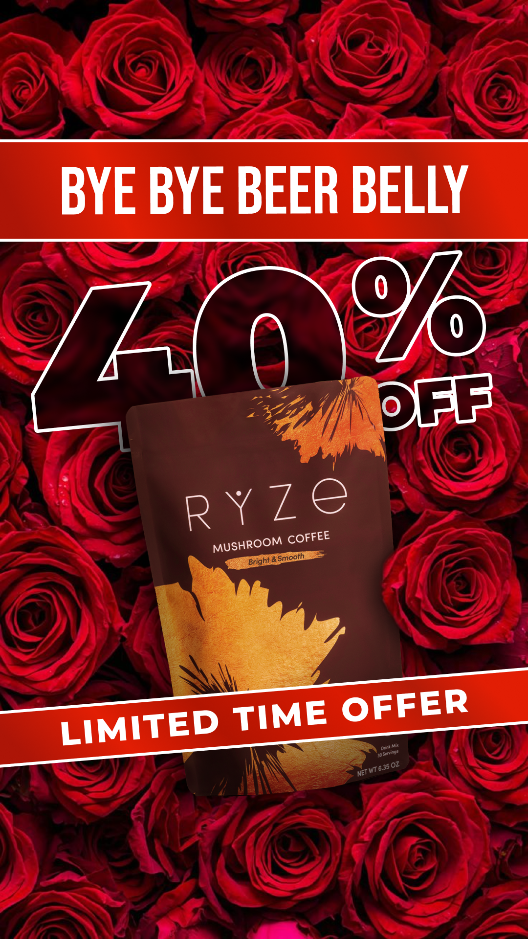 RYZE Superfoods Facebook ad