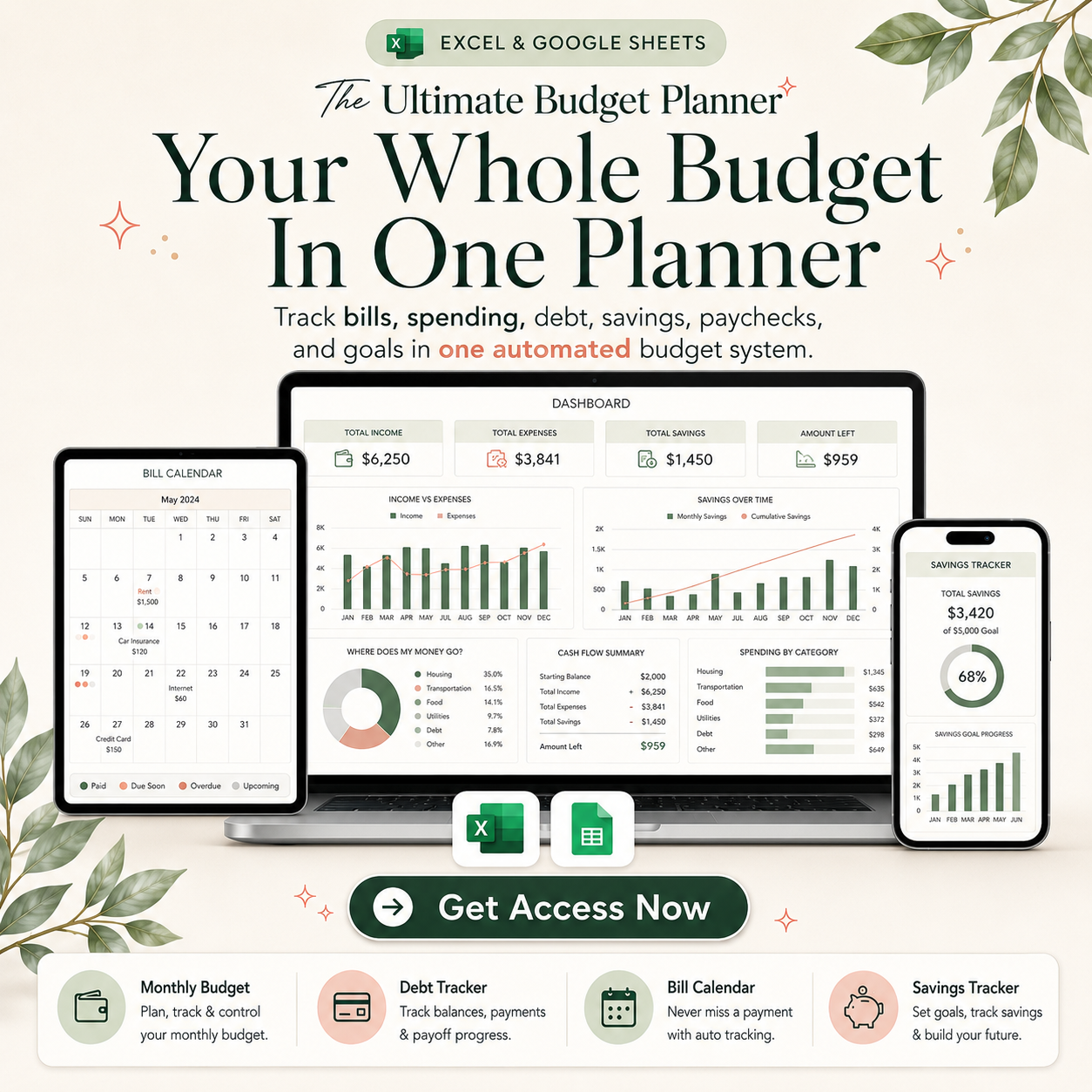 Ultimate Budget Planner Facebook ad