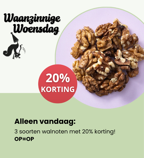 De Notenshop Facebook ad: Waanzinnige Woensdag