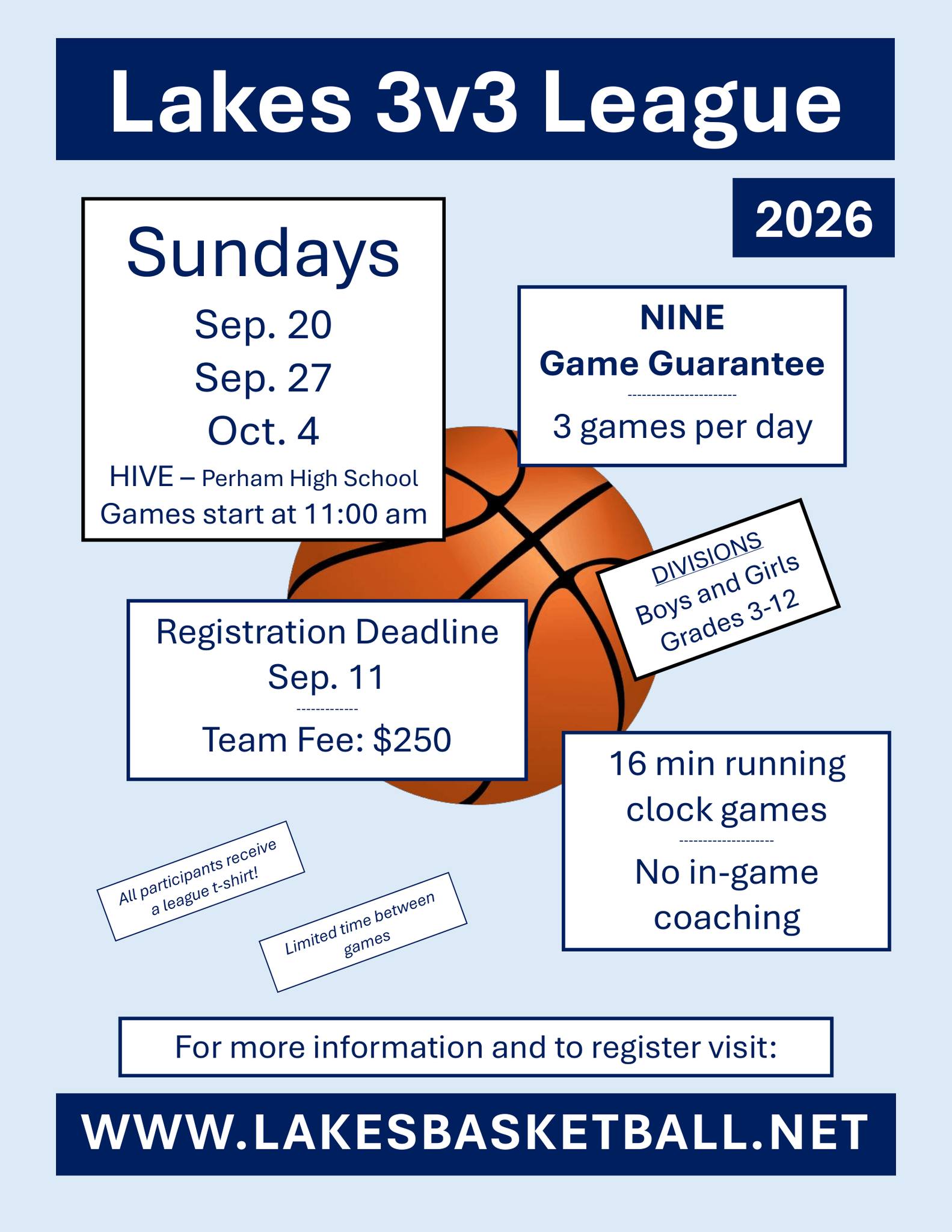 Lakes Basketball Facebook ad
