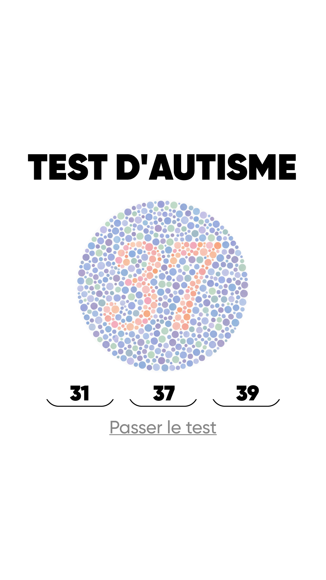 International IQ test Facebook ad