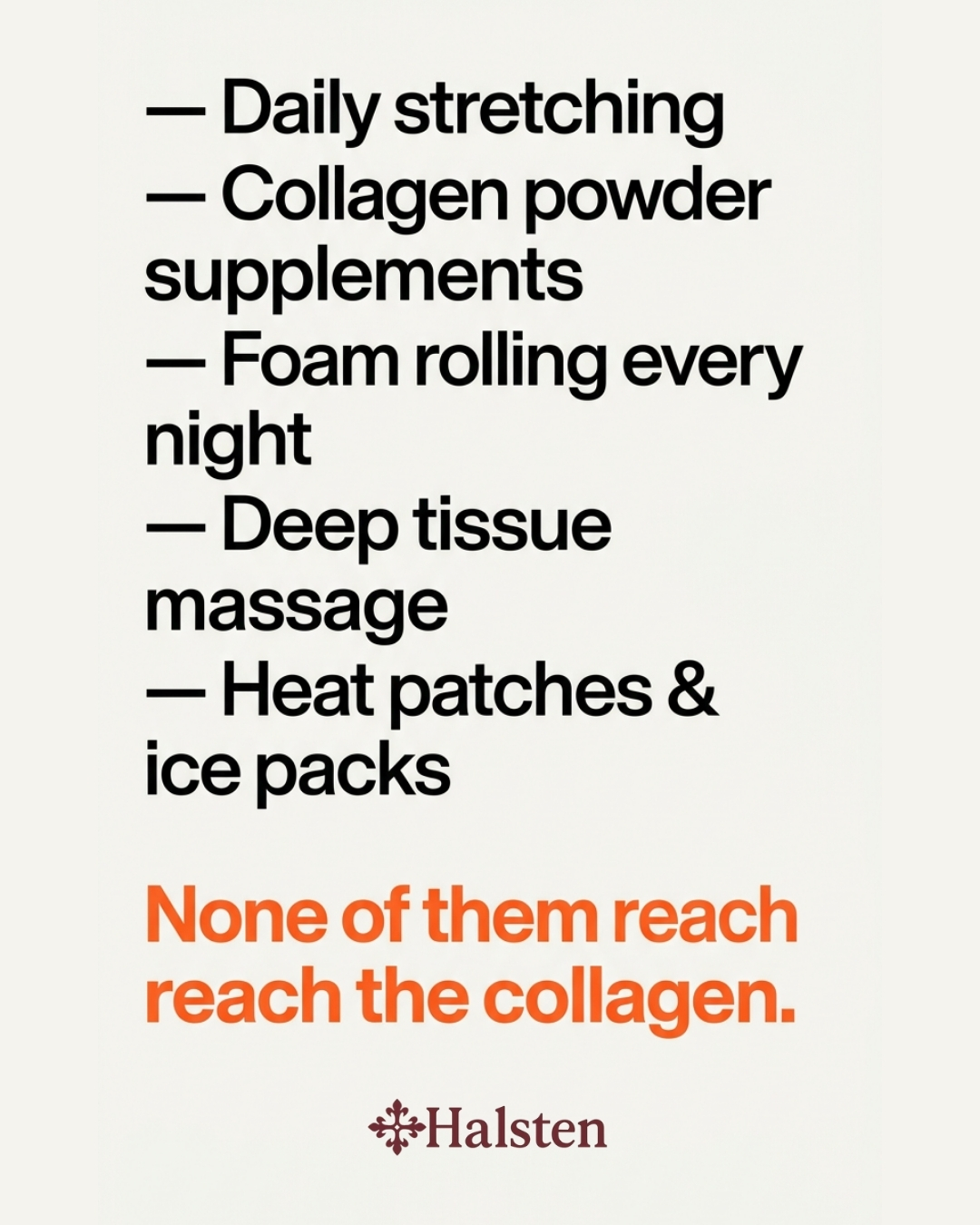 Halsten Facebook ad