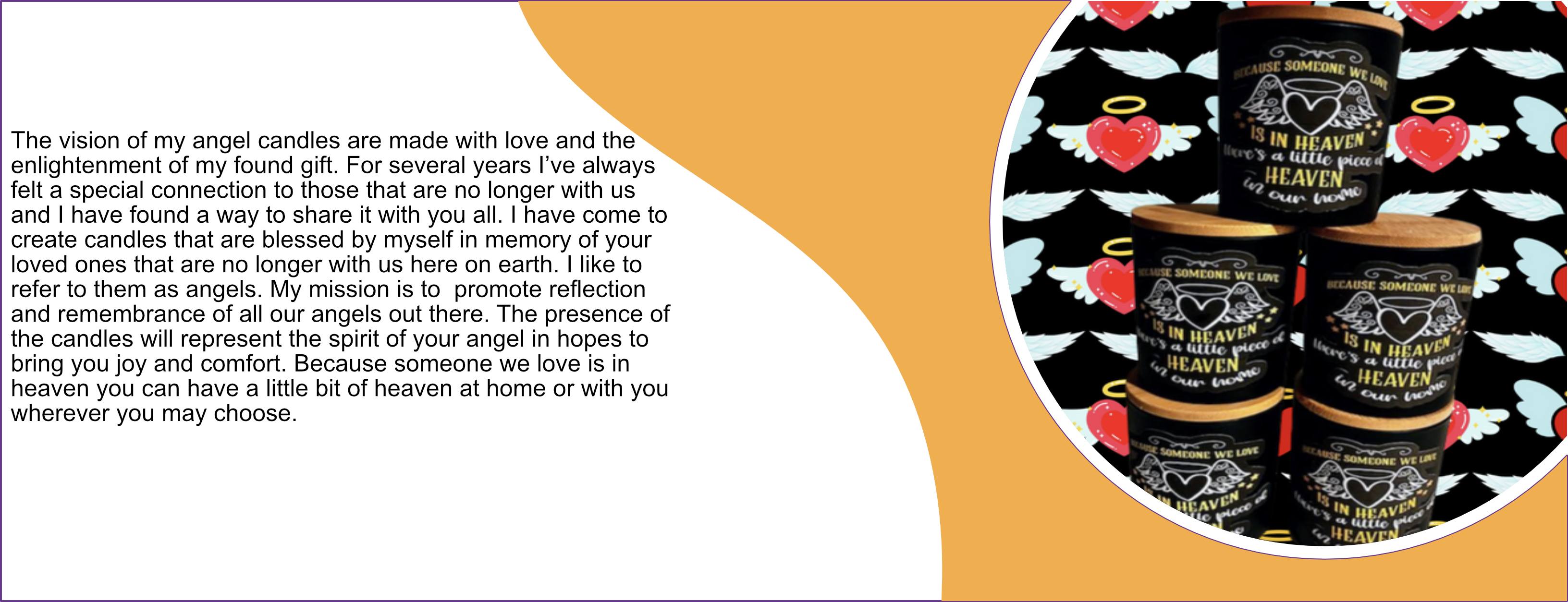 AngelsbyDulce Facebook ad: Angels by Dulce candles beautifully express your faith…