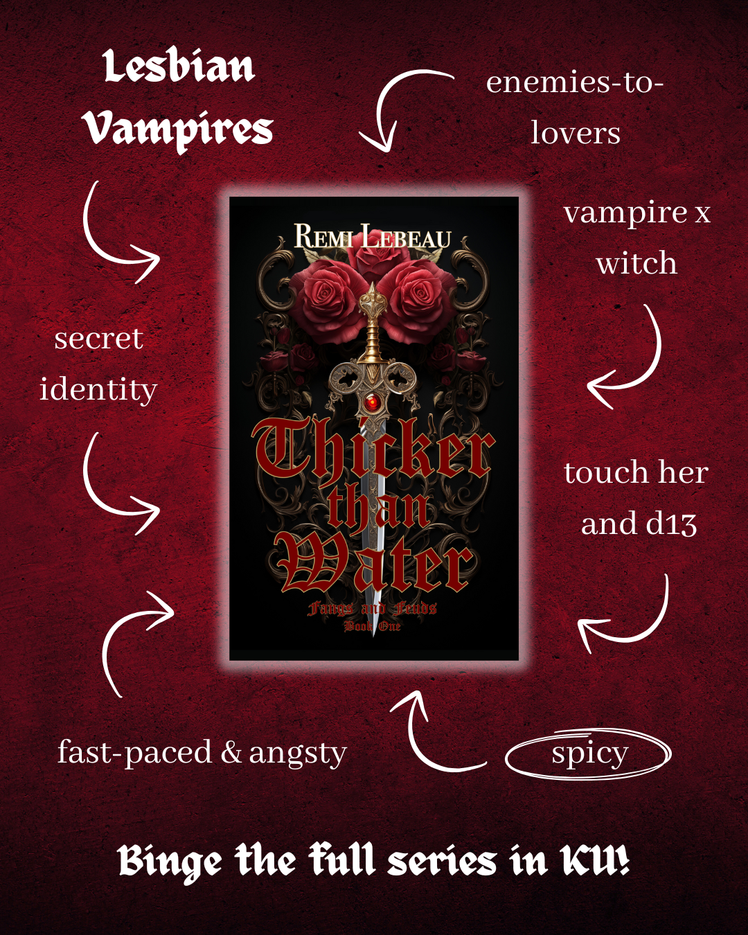 Remi Lebeau: Sapphic Romance Author Facebook ad: Why do you work at a vampire club.if…