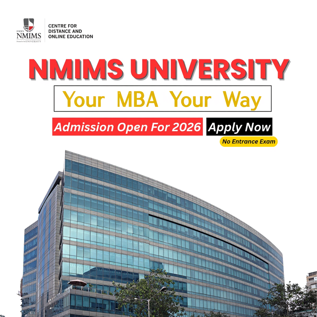 NMIMS Online MBA Facebook ad from Feb 24, 2026