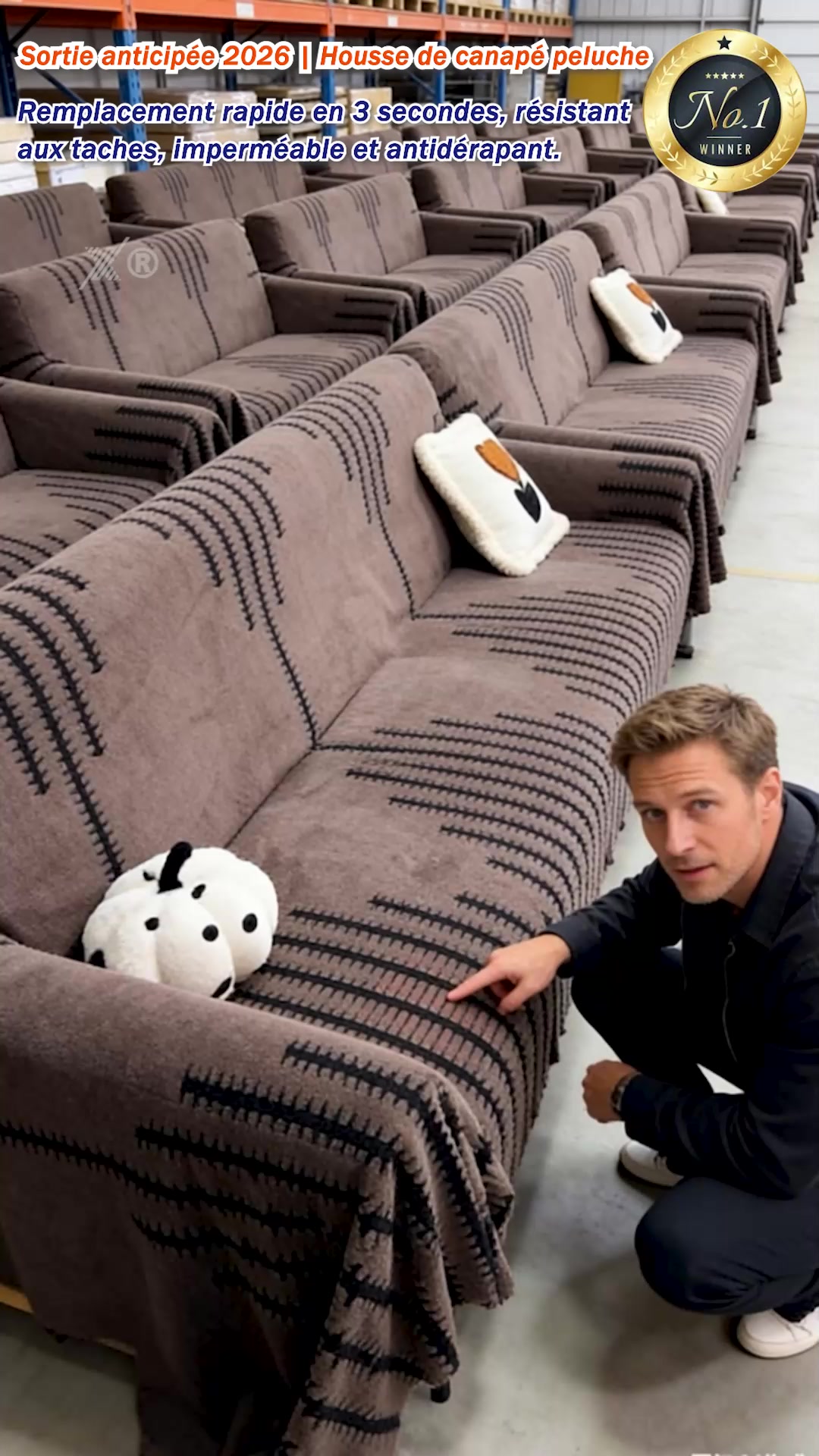 Whatchic A Facebook ad: Housse de Canapé en Peluche Douce