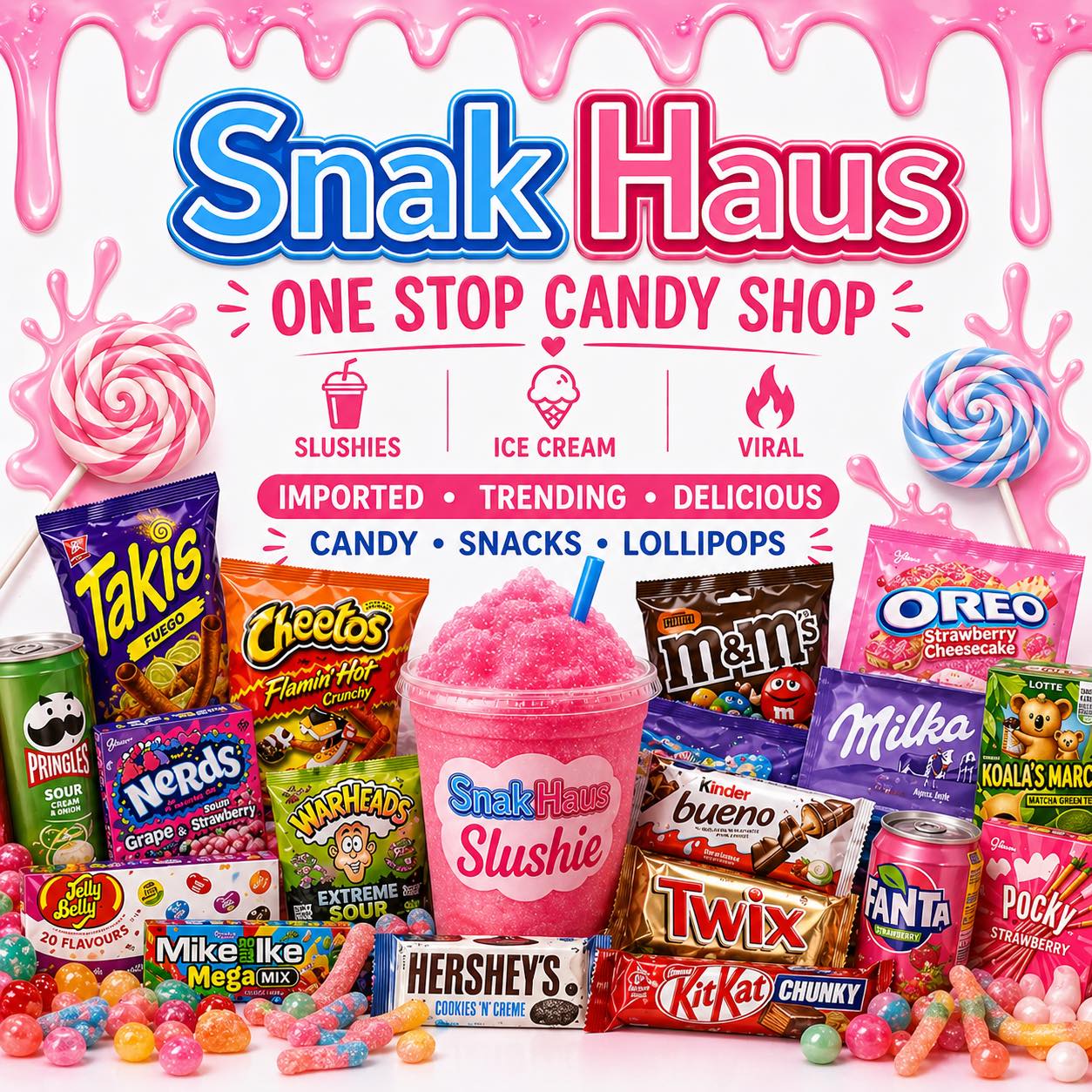 Snak Haus Facebook ad: SNAK HAUS LAIDLEY GRAND OPENING!