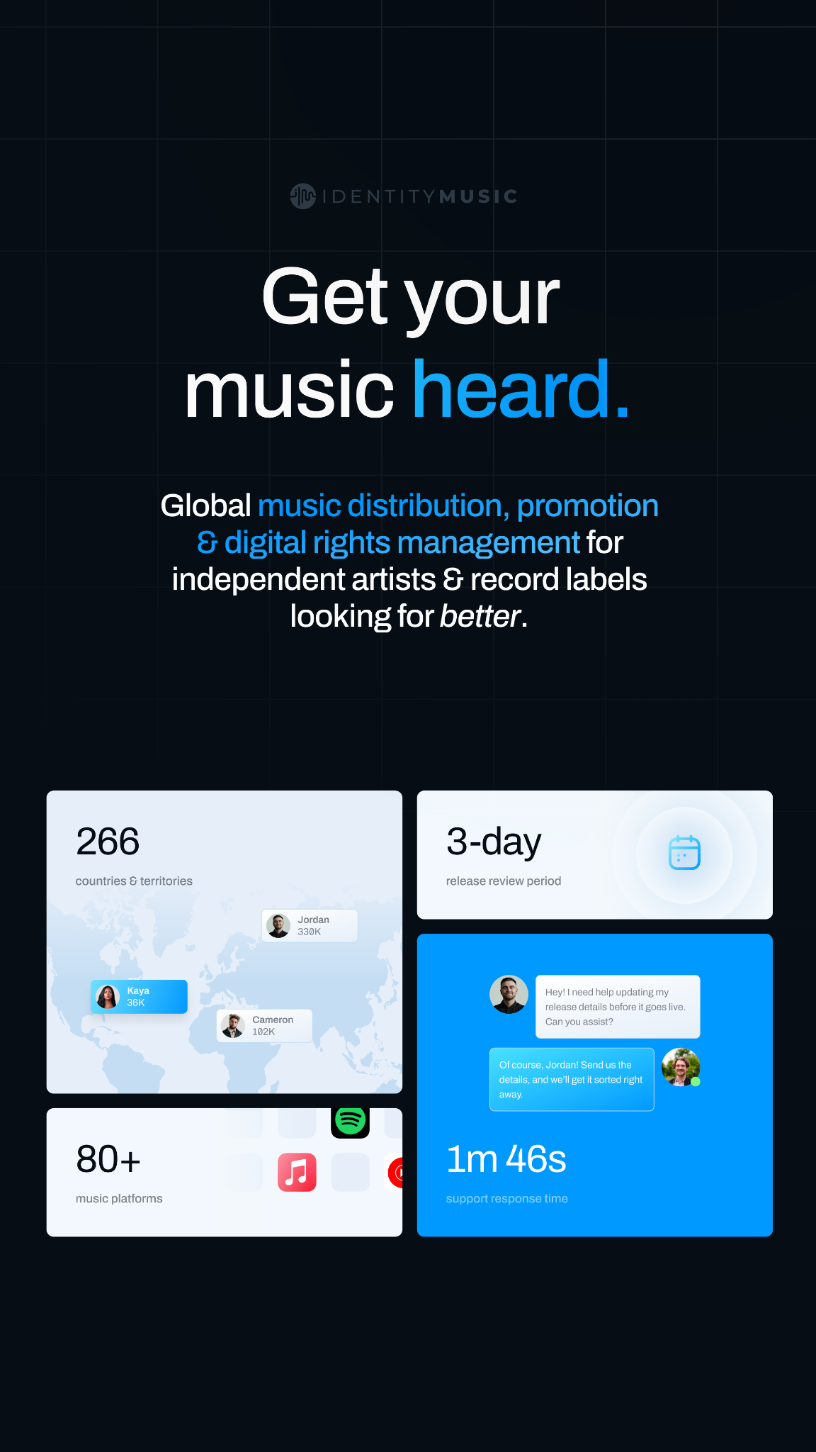 Identity Music Facebook ad