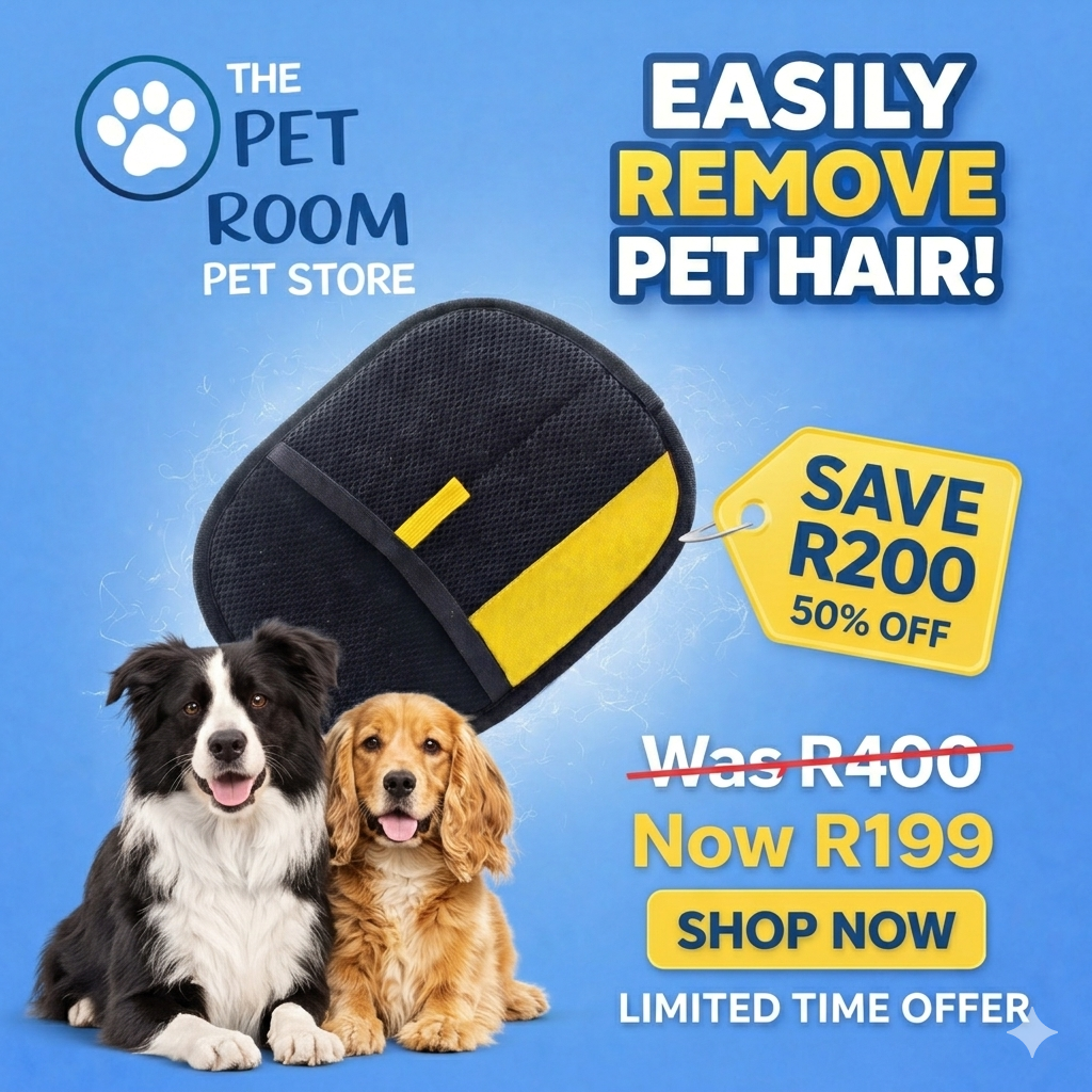 The pet room Facebook ad: Save R200 Today, 50% OFF