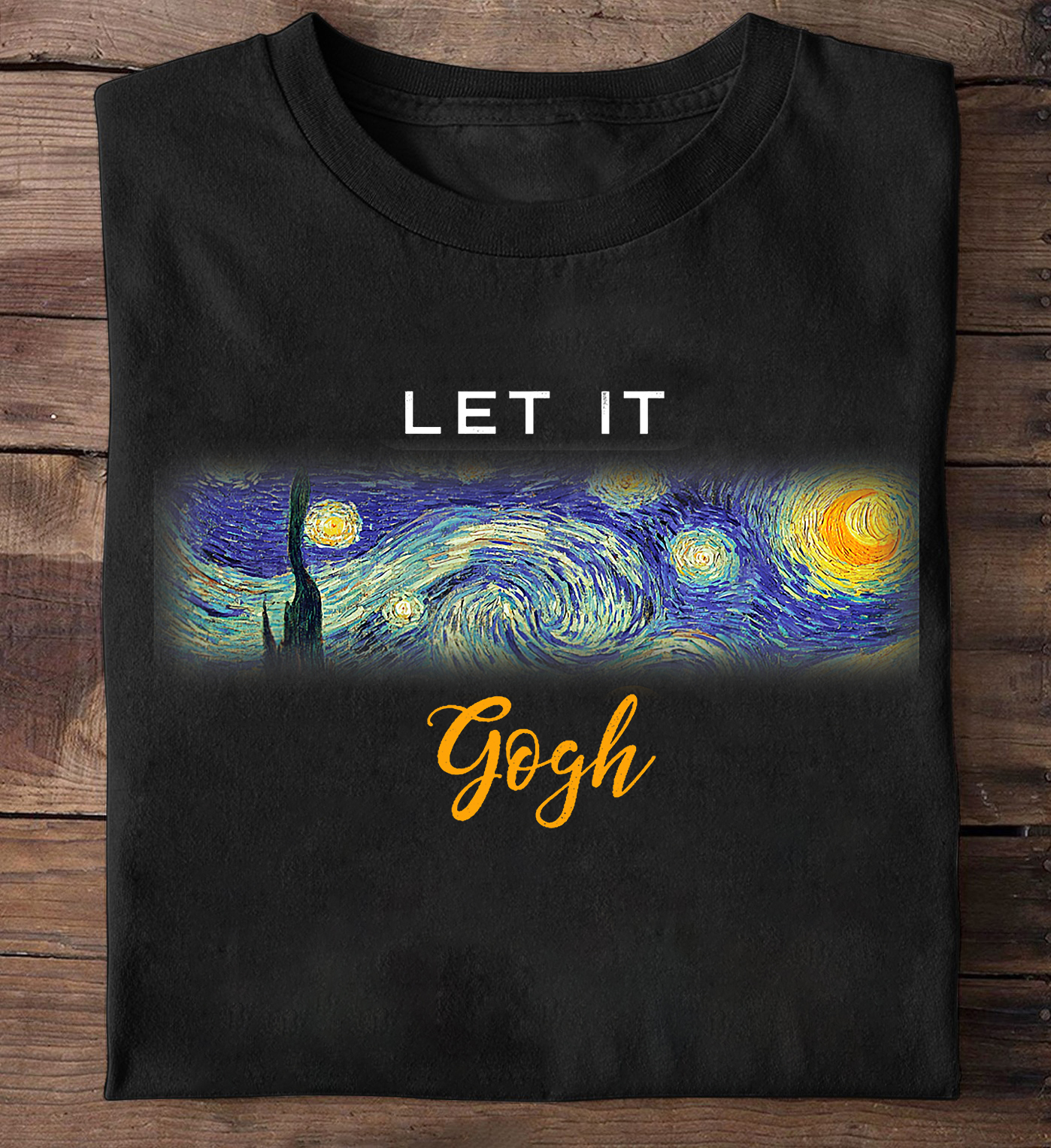 Van Gogh Road Trip Facebook ad: Wear Van Gogh's art.