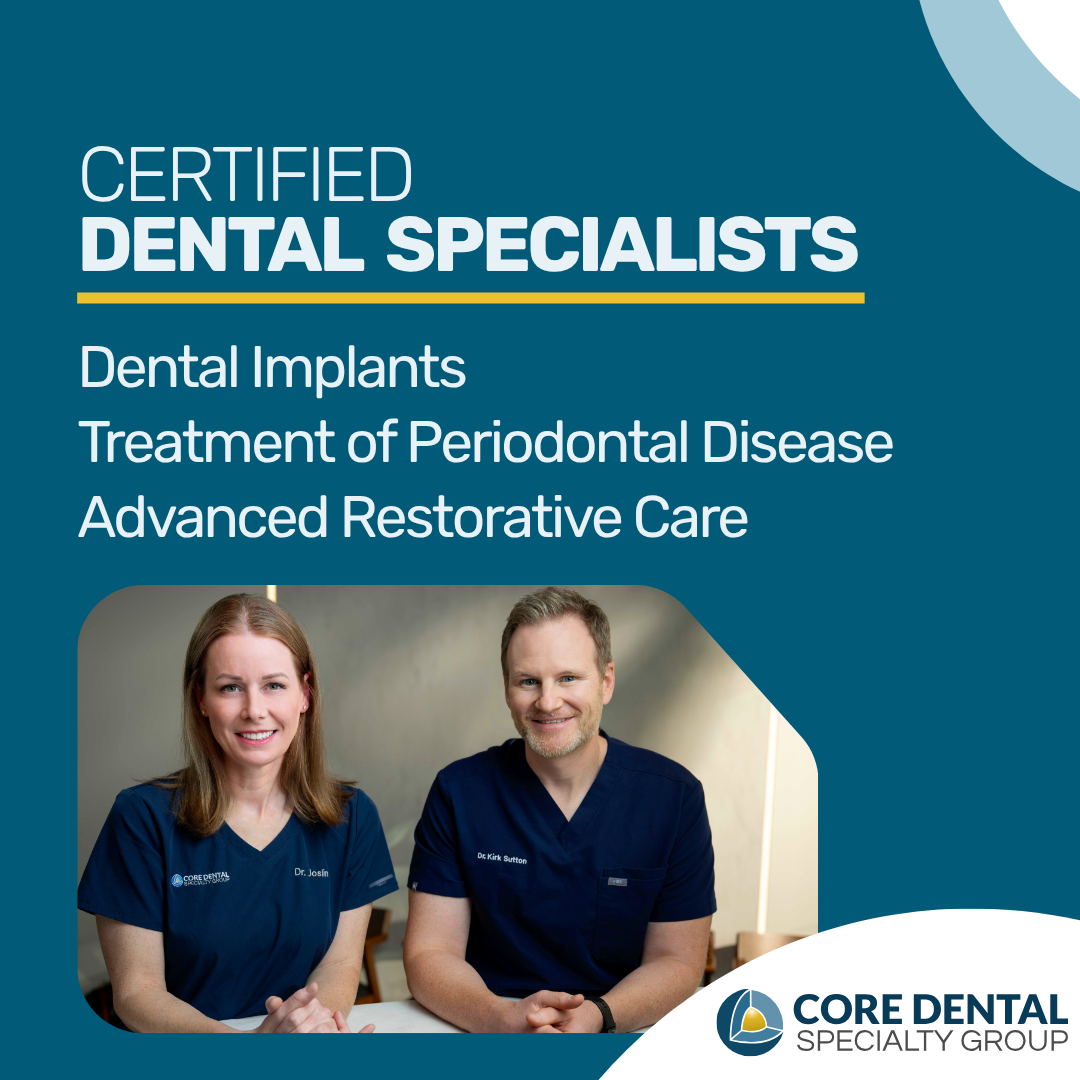 Core Dental Specialty Group Facebook ad from Mar 25, 2026