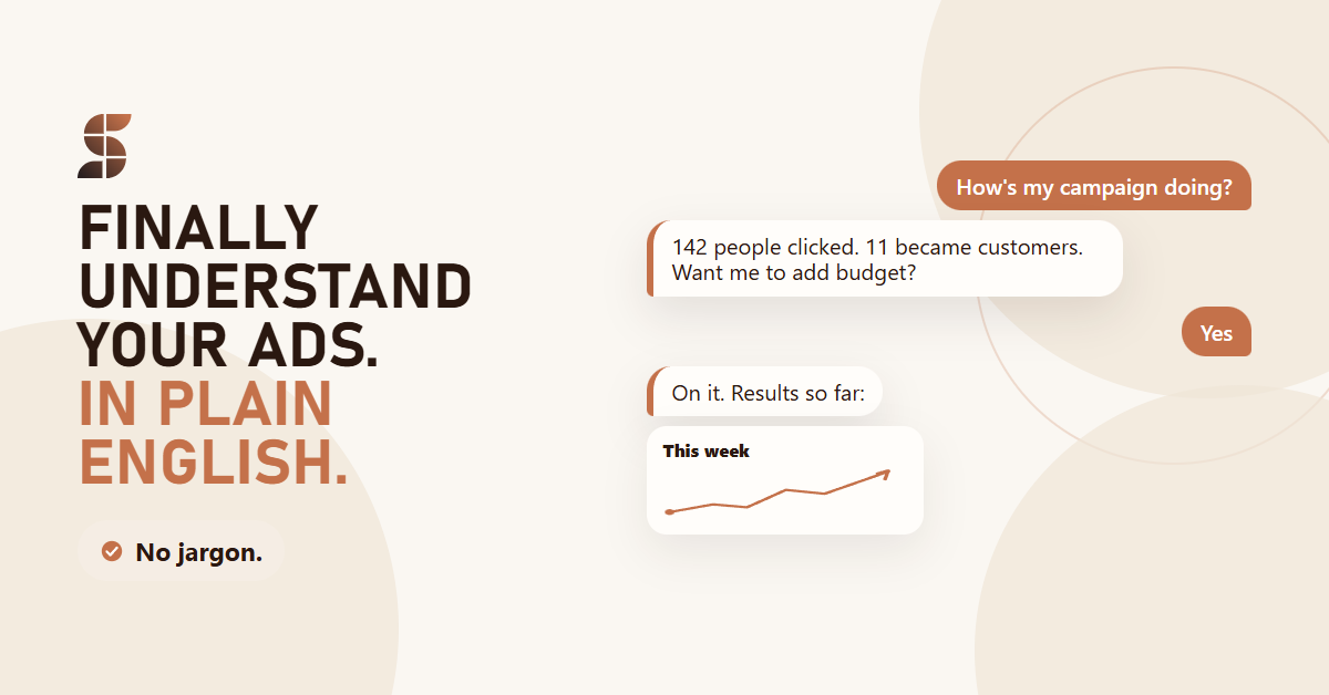 Servo AI Facebook ad: Understand Your Ads. In Plain English.