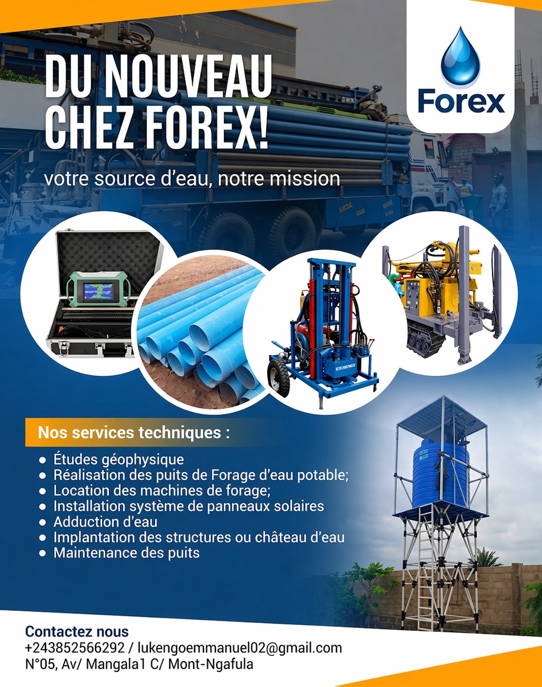 FOREX/Kinshasa Facebook ad: Évitez les charlatans, car l’eau est la vie…