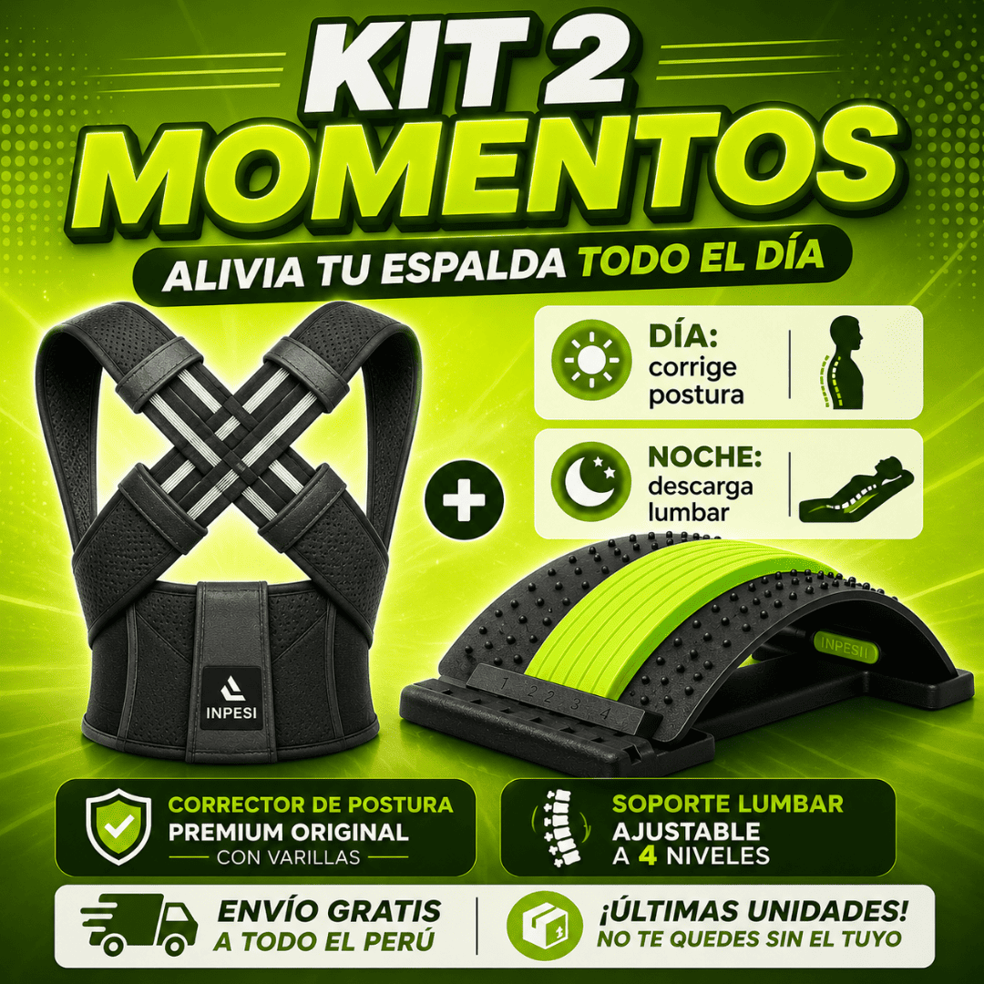 Amatistaa Facebook ad: KIT 2 MOMENTOS (CORRECTOR DE POSTURA, SOPORTE LUMBAR, 10…