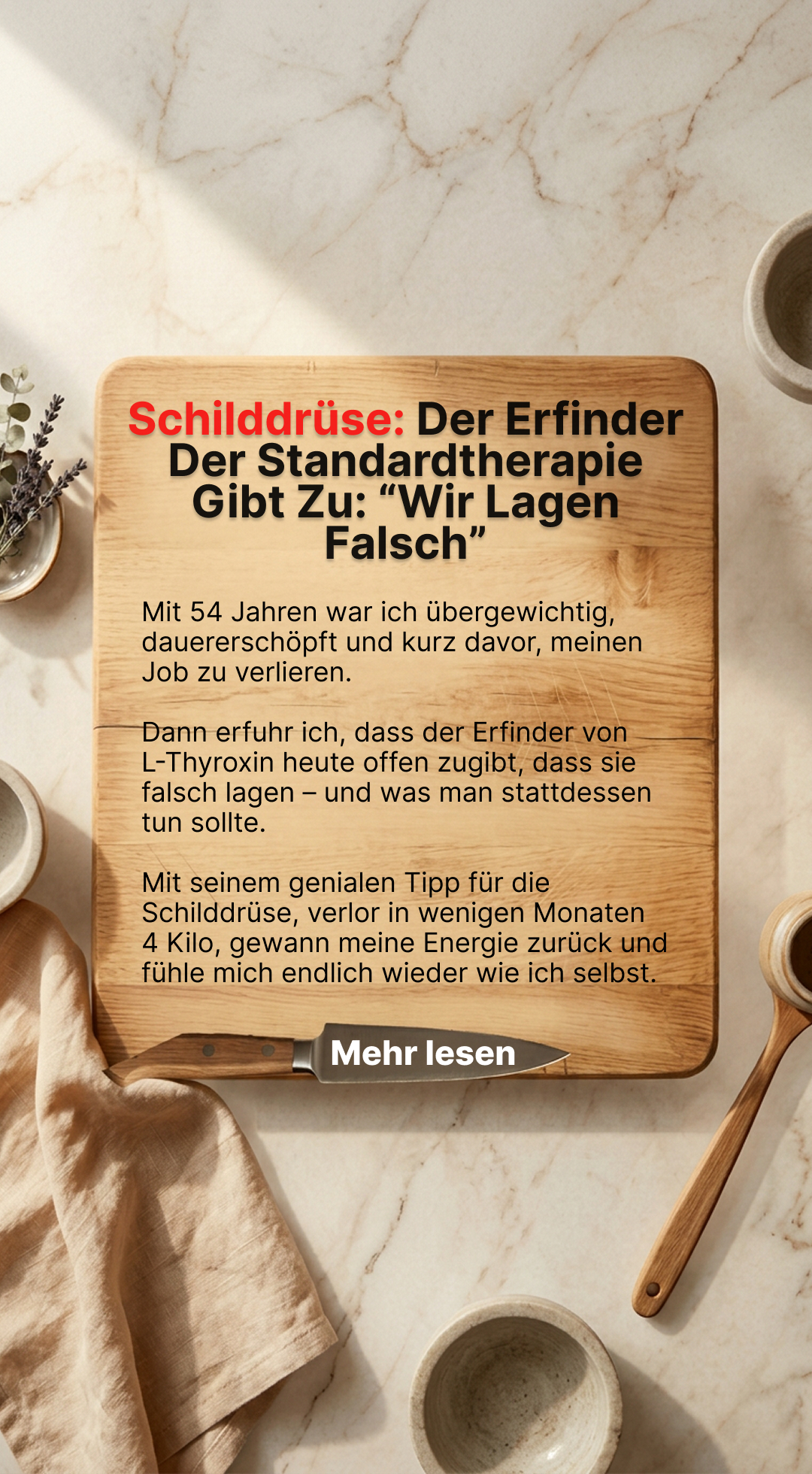 Mission Schilddrüse Facebook ad
