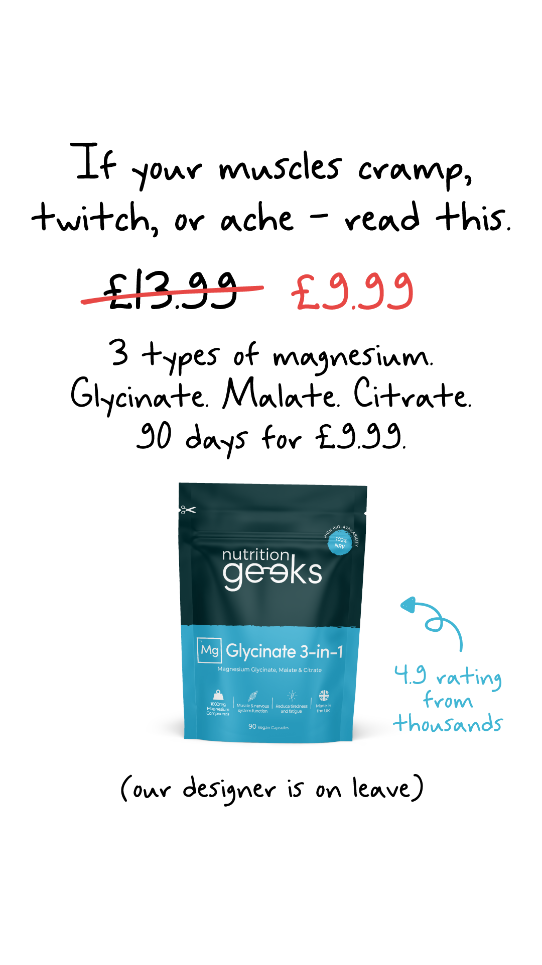Nutrition Geeks Facebook ad