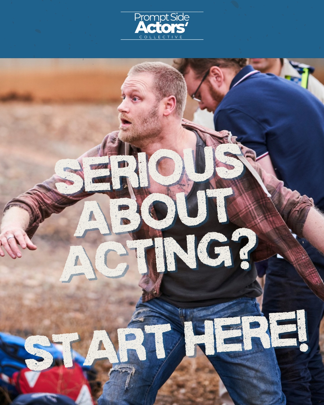 Prompt Side Actors' Collective Facebook ad: Acting Classes, Self-tapes, Private Coaching and Demo Reels