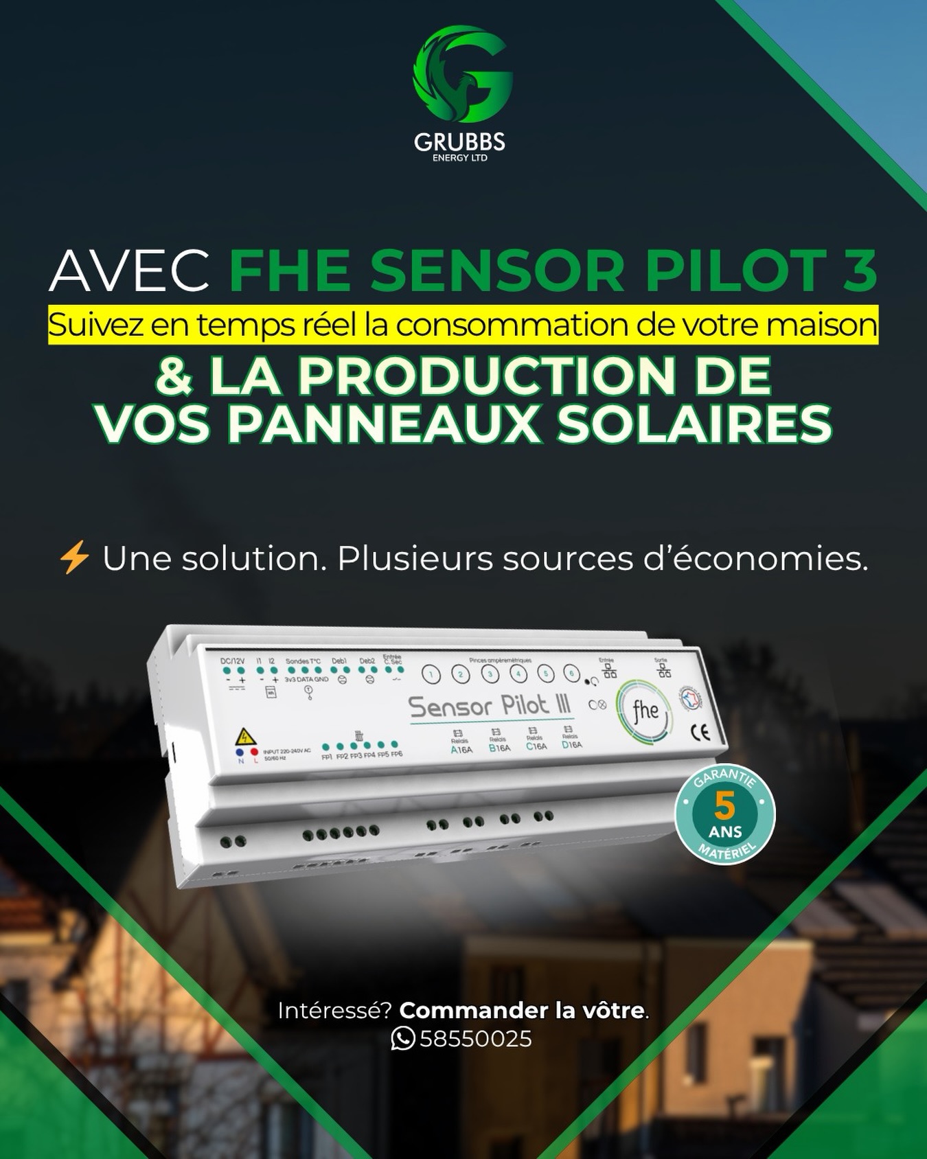 Grubbs Energy Mauritius Facebook ad: +15% sur l’électricité depuis le 1er mai… et…