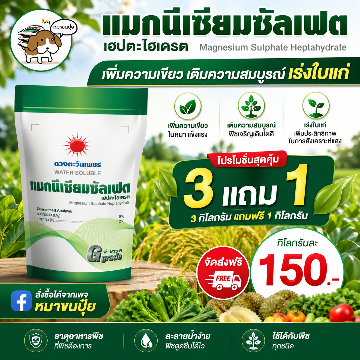 หมาขนปุ๋ย Facebook ad