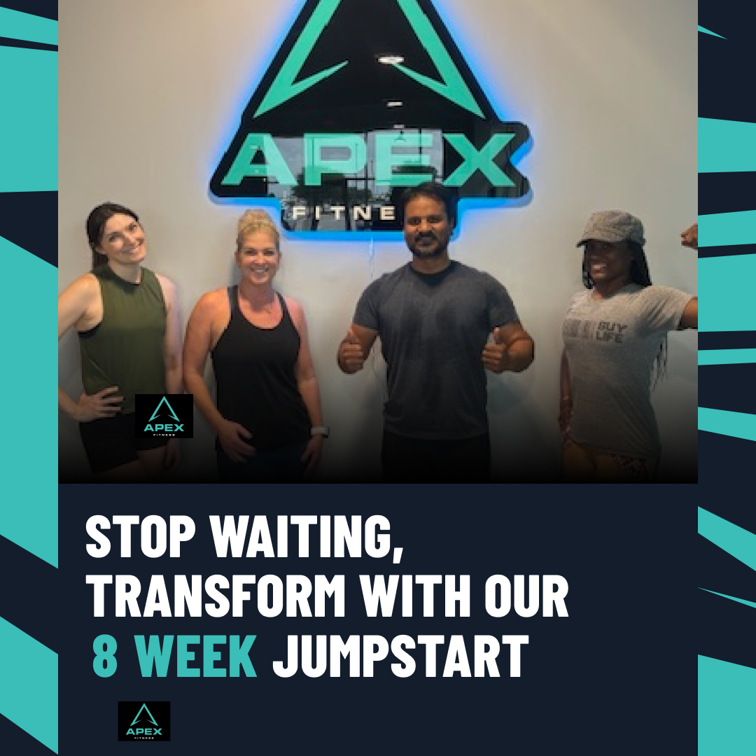 Apex Fitness Frisco Facebook ad: 8 Week Beginner Jumpstart