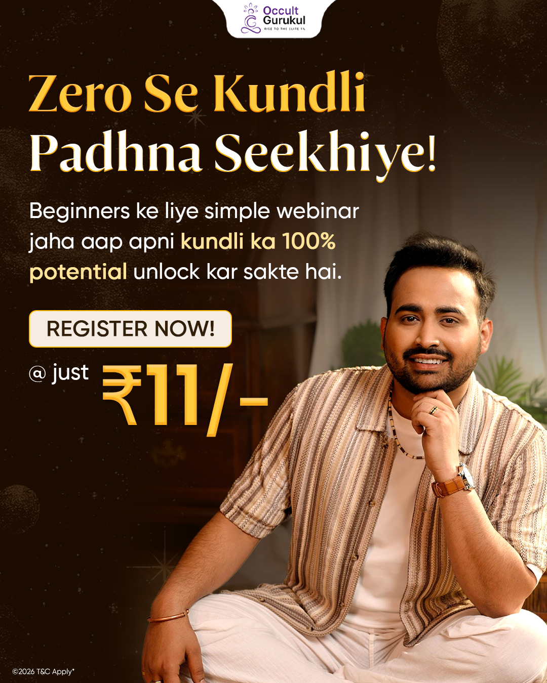 Occult Gurukul Facebook ad: Book your seat before it’s gone!
