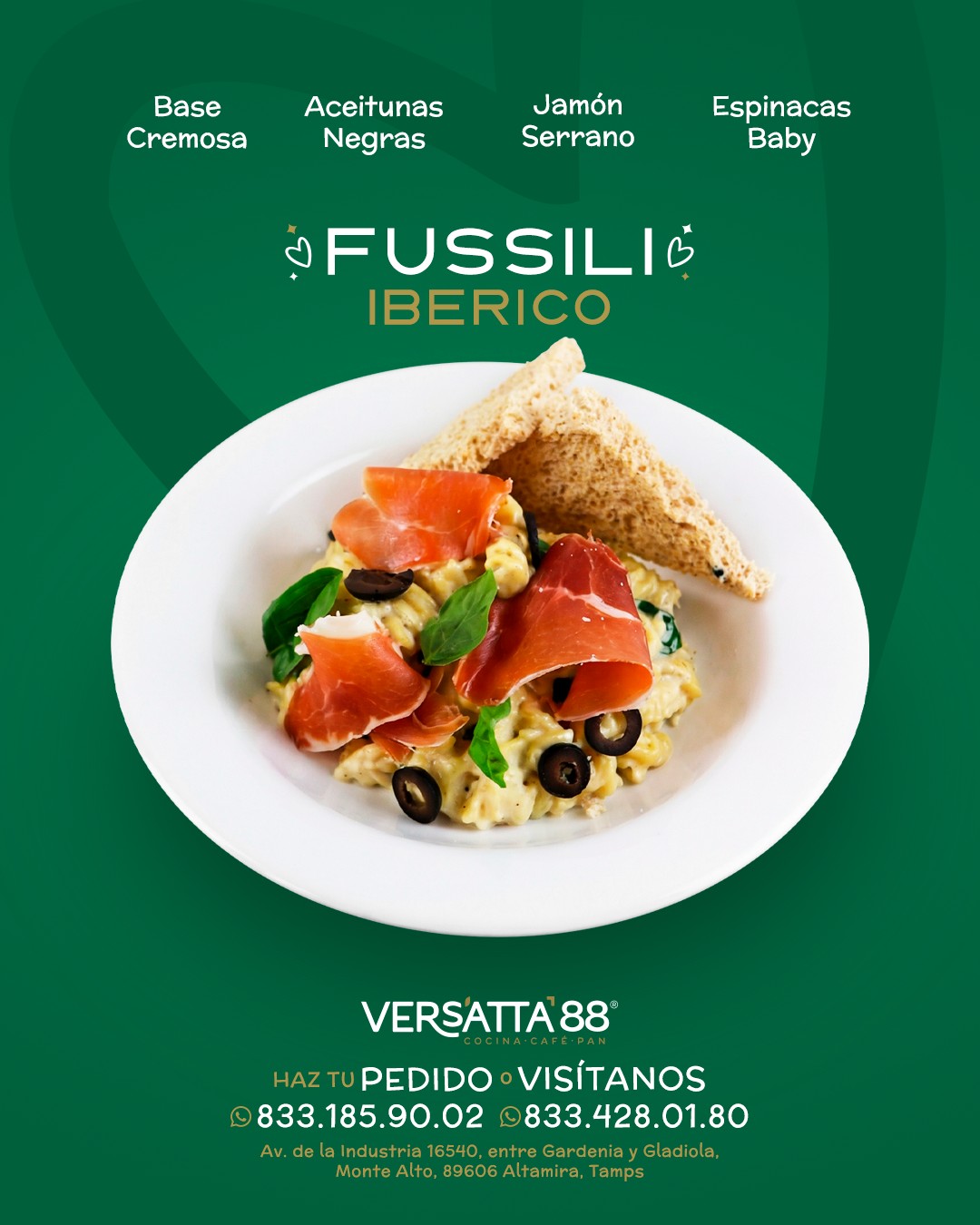 Versatta 88 Restaurante, Cafetería,  Panadería Facebook ad