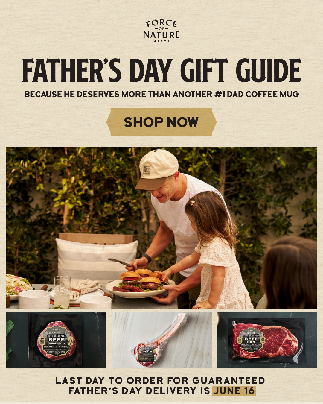 Force Of Nature Meats Facebook ad