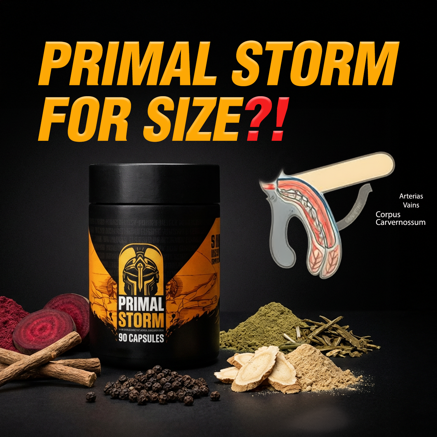 Primal Storm Supplements Facebook ad