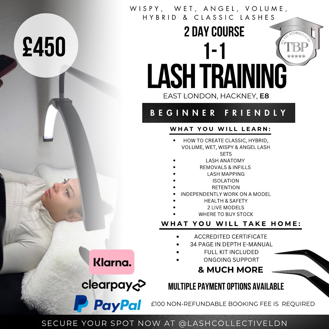 lashcollectiveldn.academy Facebook ad: Our 2 day course will teach you all…
