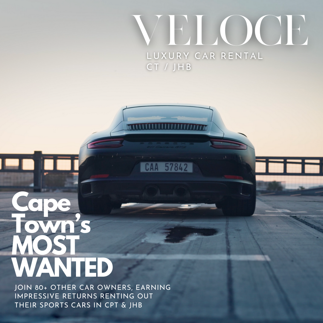 Veloce Luxury Car Rental - Cape Town Facebook ad: Rent out your Sports Car, Supercar or Luxury…